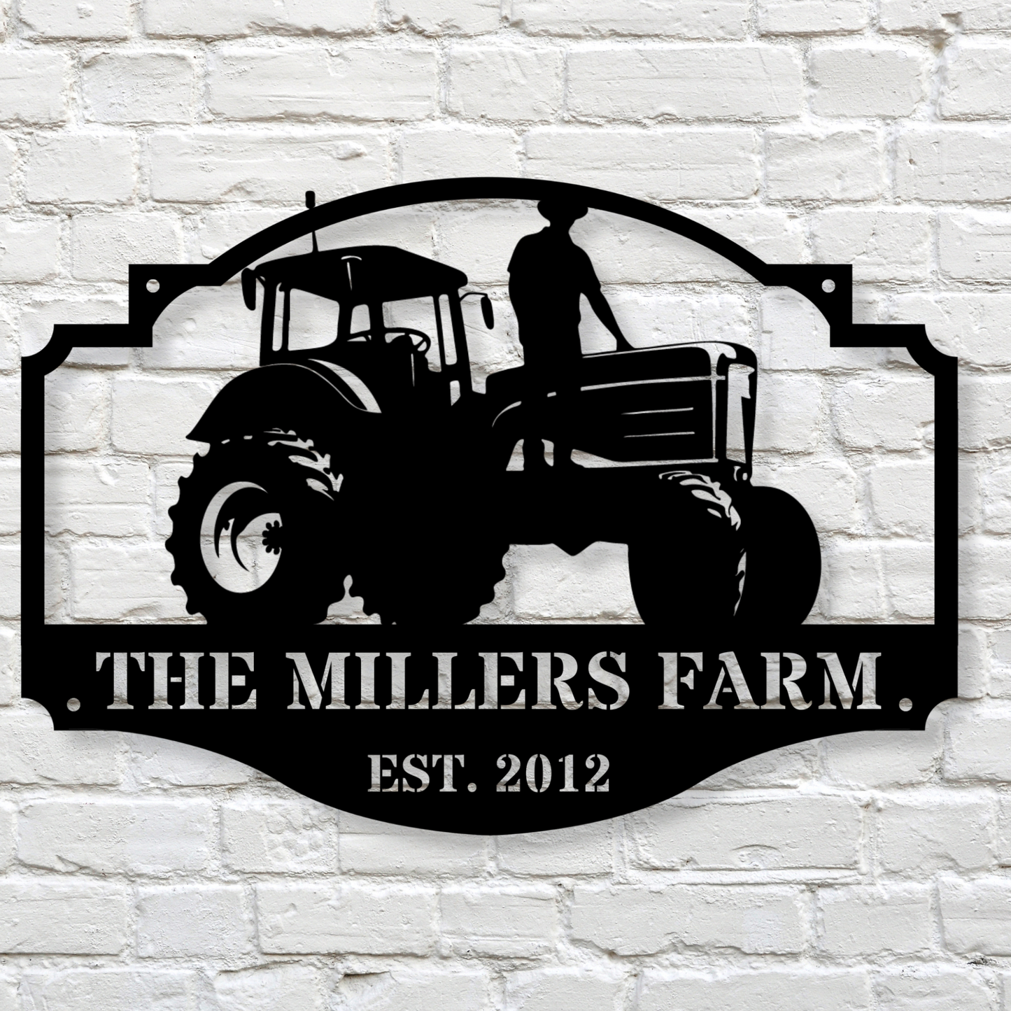 Custom Metal Farm Sign, Personalized Farm Sign, Rustic Farmhouse Decor, Metal Barn Sign, Personalized Ranch Art