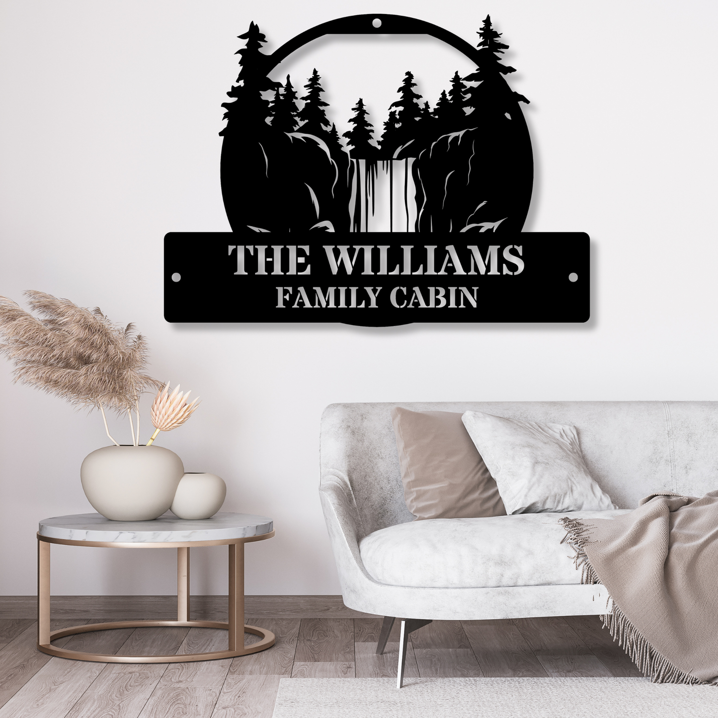 Custom Waterfall Wall Metal Sign Decor, Waterfall Wall Art, Metal Wall Art, Home Decor Art, Nature Inspired Art for Both Men & Women