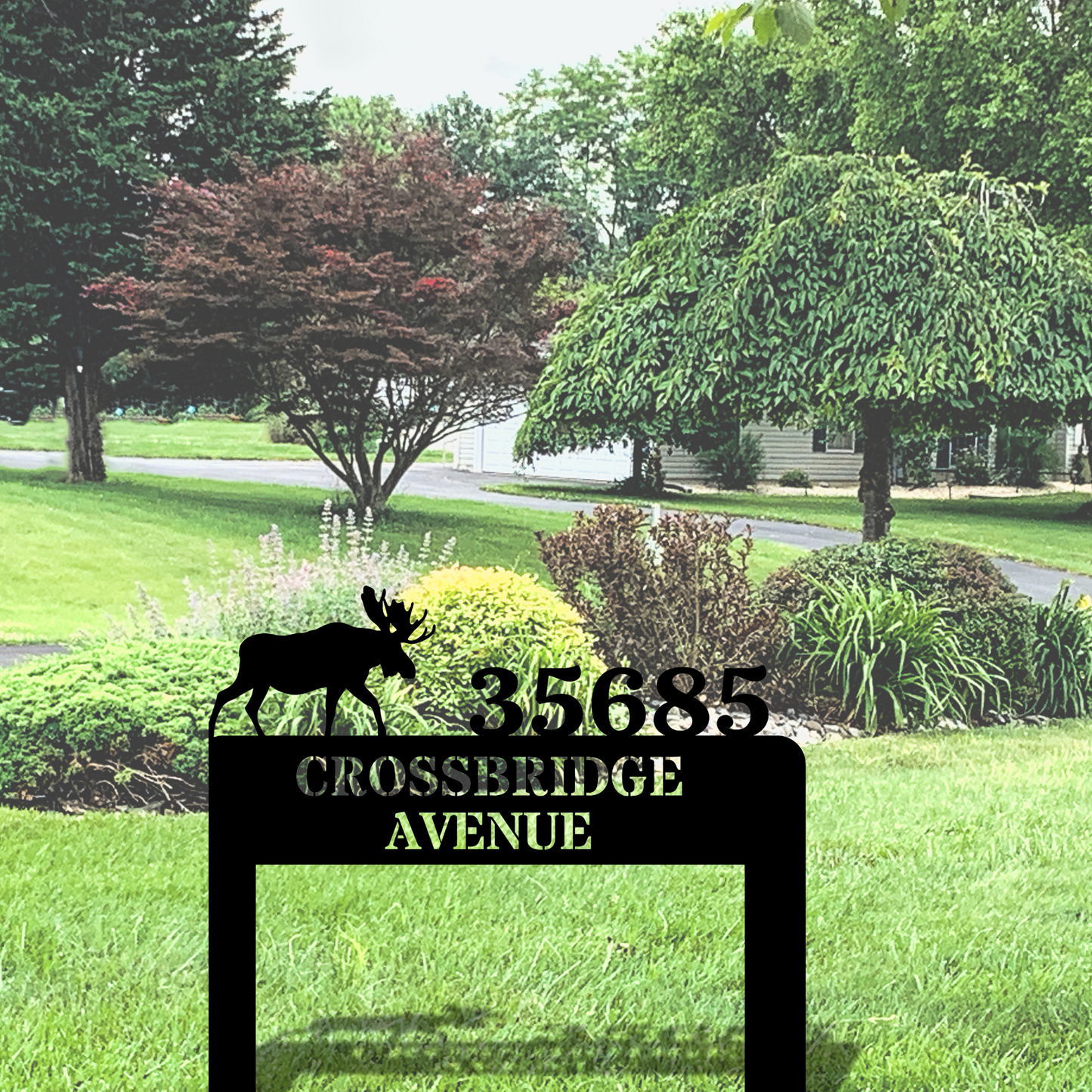 Personalized Metal House Number Sign, Custom Address Sign for Yard, House Number Sign Stake, House Number Plaque