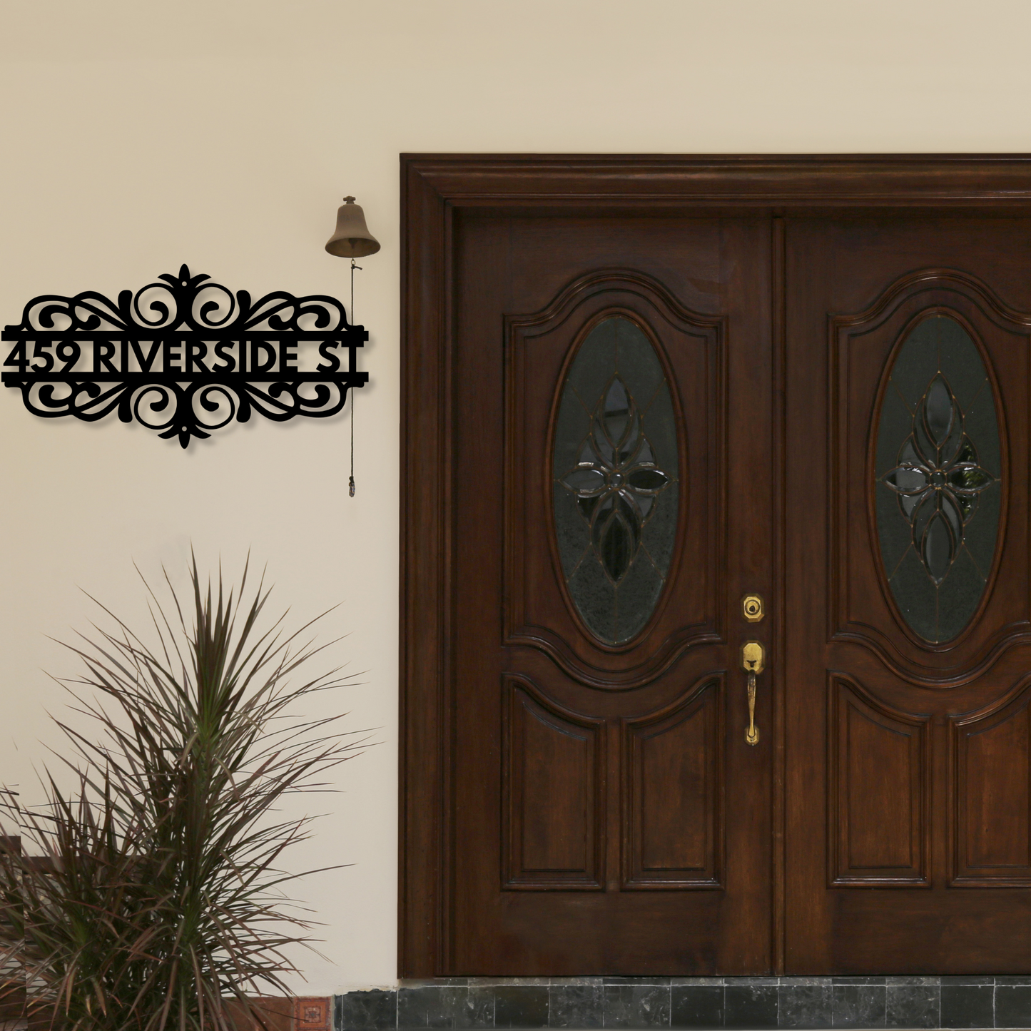 Custom Metal Address Sign, House Number Sign, House Closing Gift, Metal Address Plaque, Outdoor Metal Address Sign, Street Address Sign