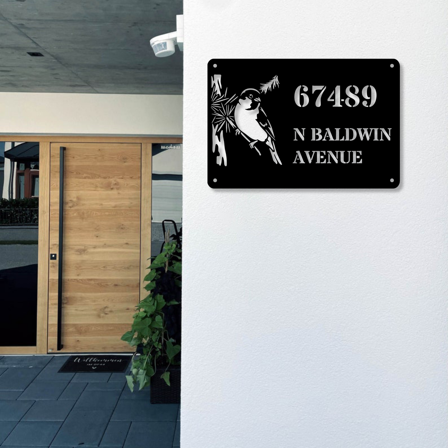 Custom Address Wall Metal Sign, Personalized Decor, Metal Wall Art, Housewarming Gift, Custom Metal Decor, Address Plaquen