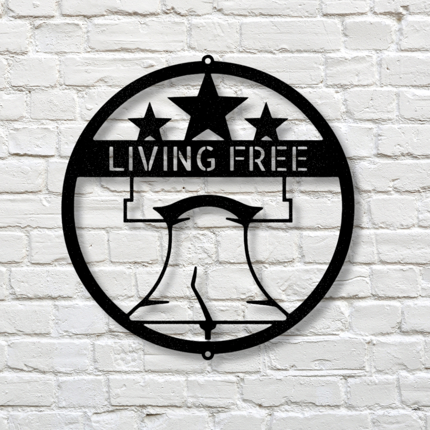 Custom Liberty Bell Metal Art Sign, Personalized Name Liberty Bell Monogram, Patriotic Wall Hanging, Birthday Gift For Dad, Indoor Liberty Decor.