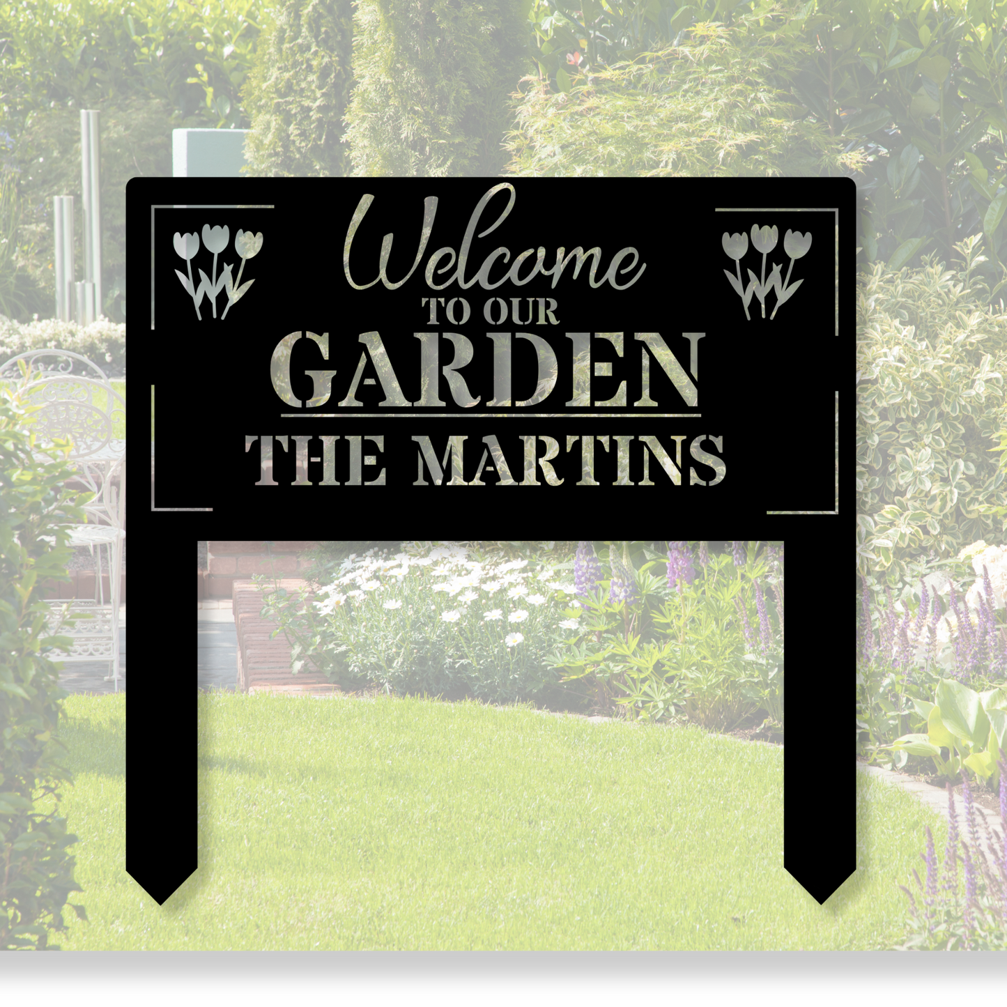 Custom Garden Stake,Metal Garden Sign,Personalized Garden Stake,Metal Yard Sign,Yard Decor,Harvest Garden Decor