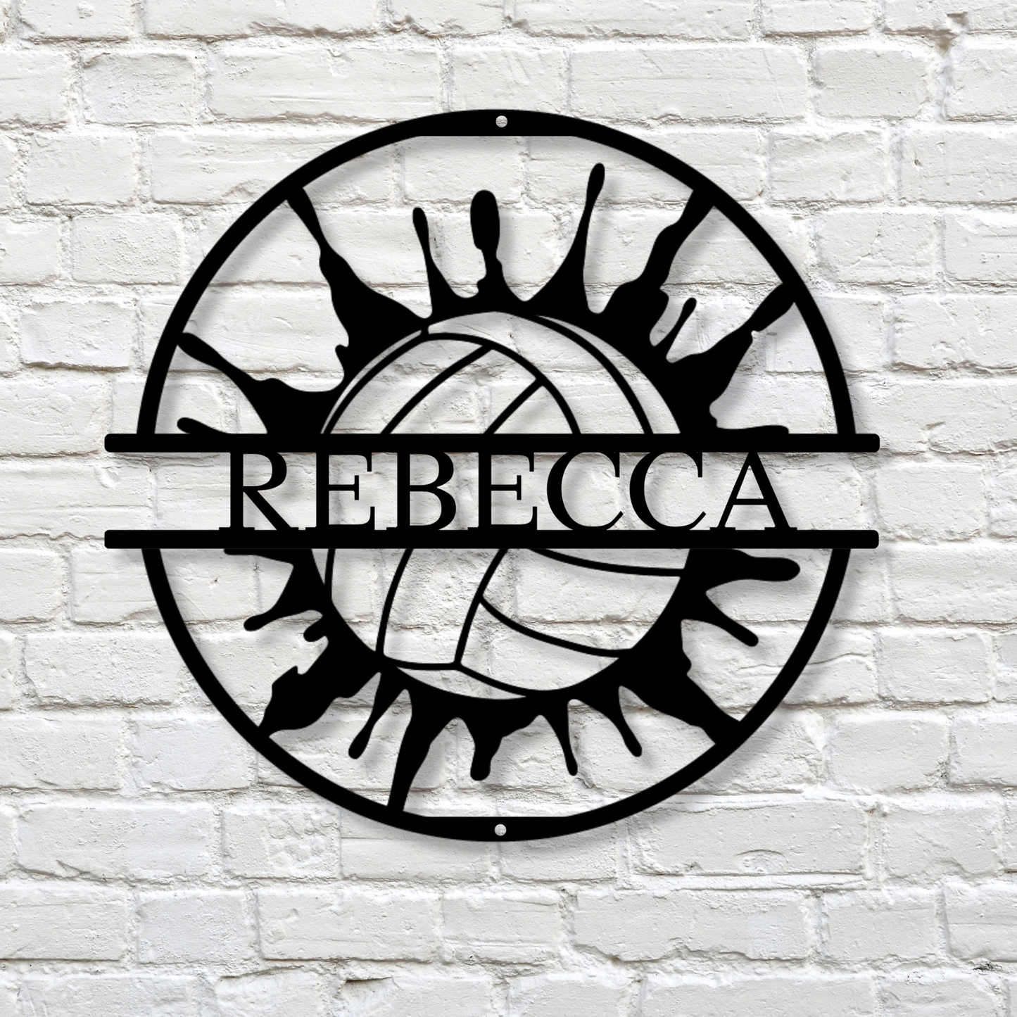 Custom Metal Volleyball Sign, Volleyball Decor, Volleyball Metal Art, Personalized Sign, Sports Wall Decor, Gift for Athletes