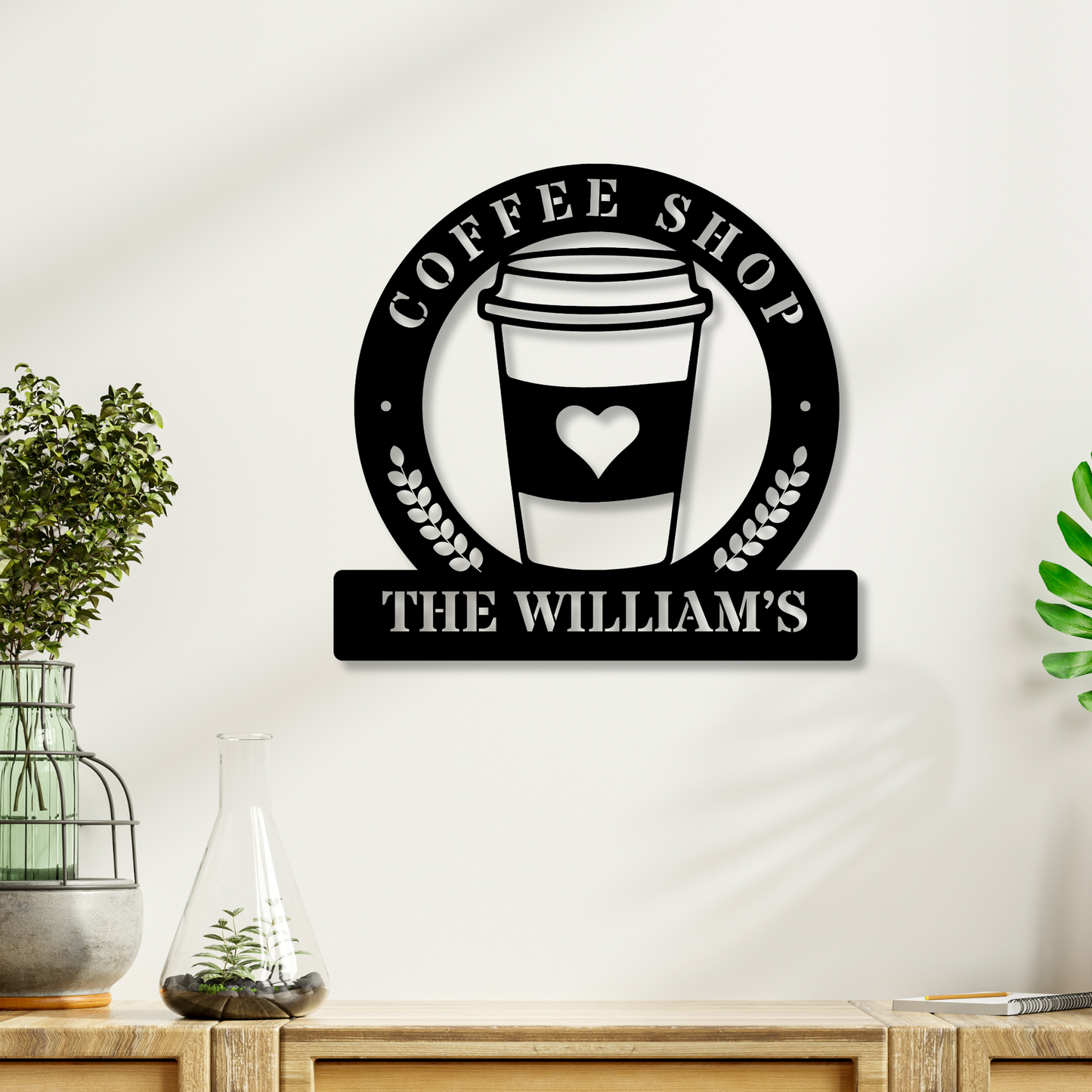 Custom Coffee Bar Metal Sign, Coffee Metal Sign, Kitchen Wall Art, Coffee Lover Gift, Coffee Bar Decor, Housewarming Gift