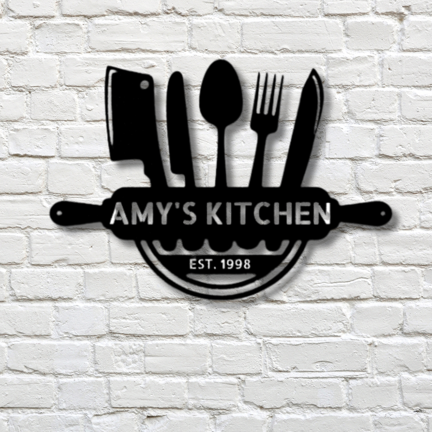 Art in the Kitchen Monogram - Steel Sign