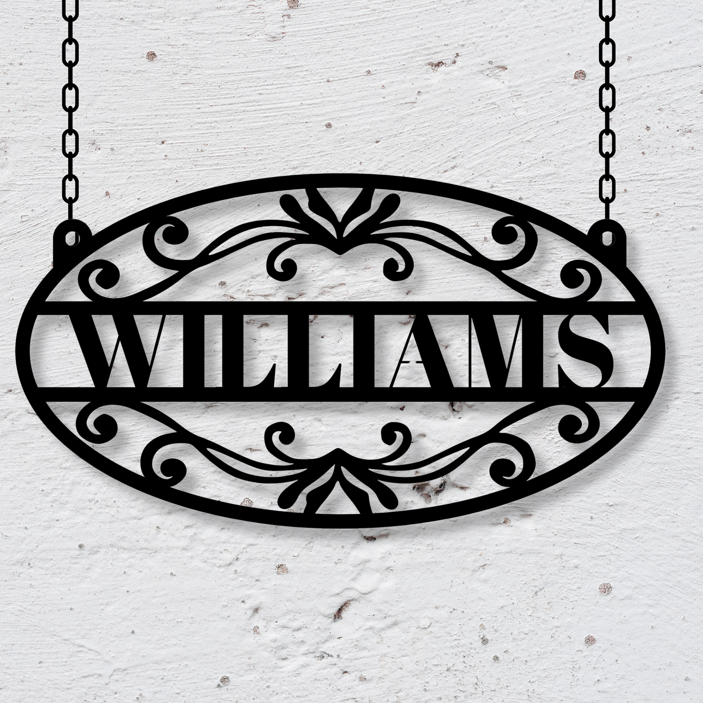 Custom Family Name Metal Sign,Personalized Last Name Sign,Monogram Wall Decor, Metal Monogram Sign Family, Housewarming Gift