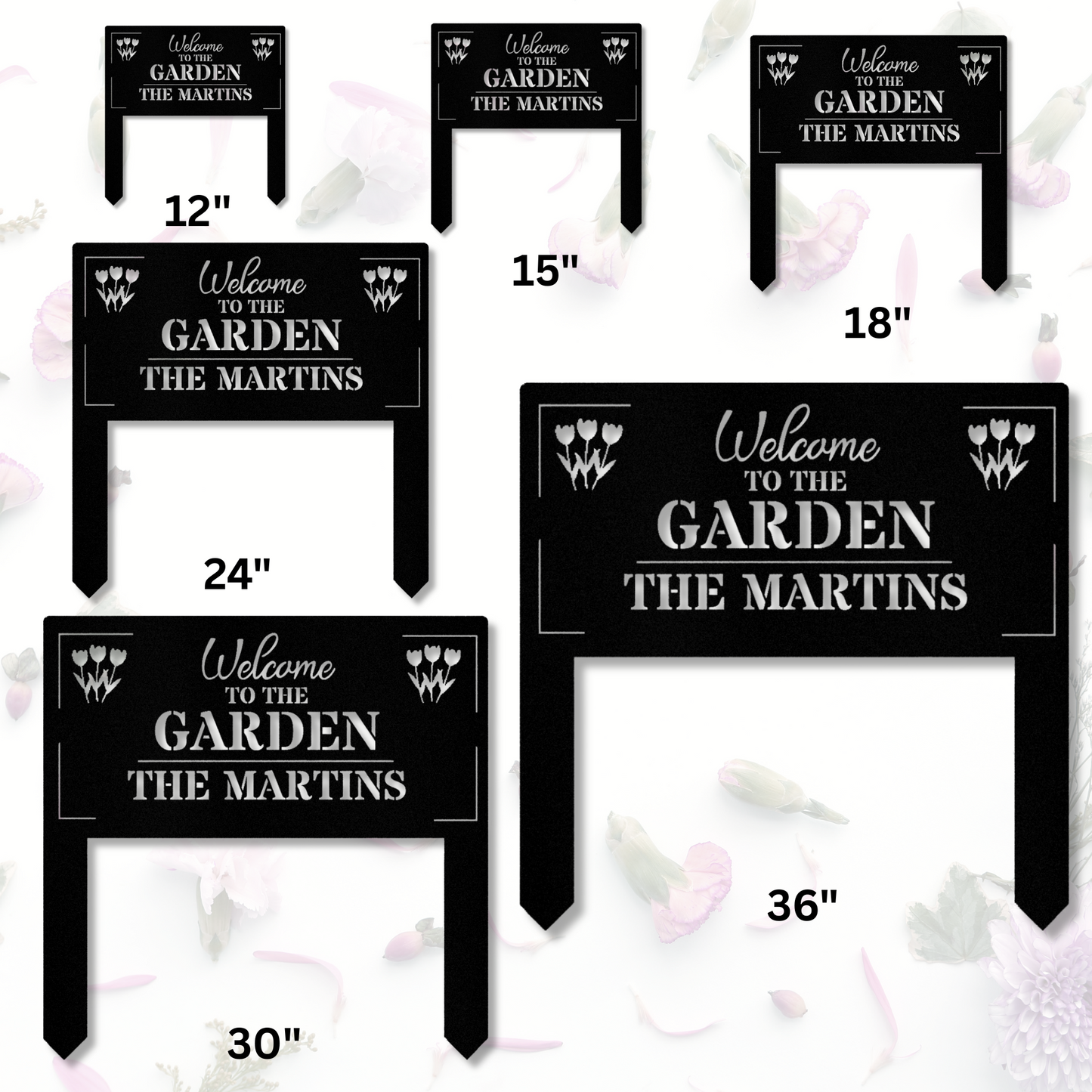 Custom Garden Stake,Metal Garden Sign,Personalized Garden Stake,Metal Yard Sign,Yard Decor,Harvest Garden Decor