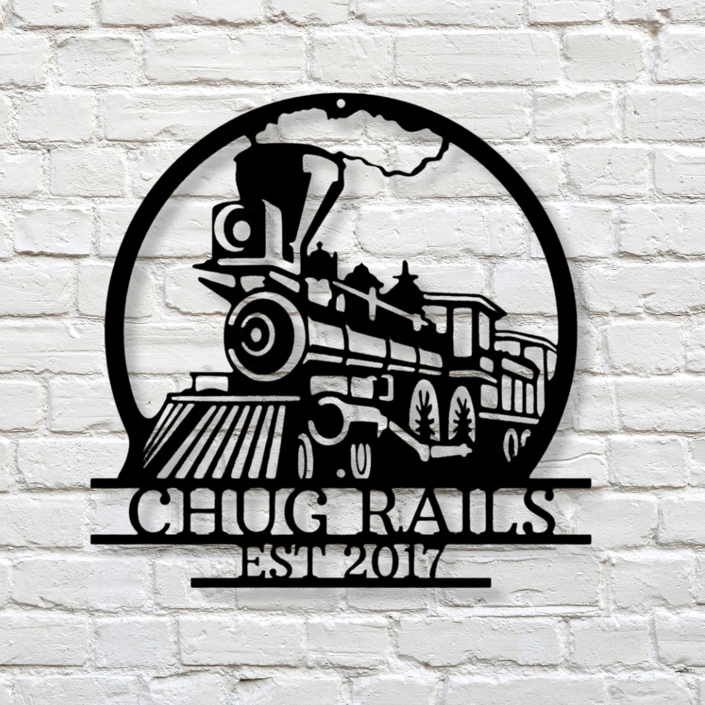 Custom Old Fashion Train Metal Sign, Personalized Old Train Monogram, Birthday Gift For Engineman, Outdoor Indoor Wall Hanging, Meaningful Gift, Christmas Gift Gift For Him, Housewarming Gift.