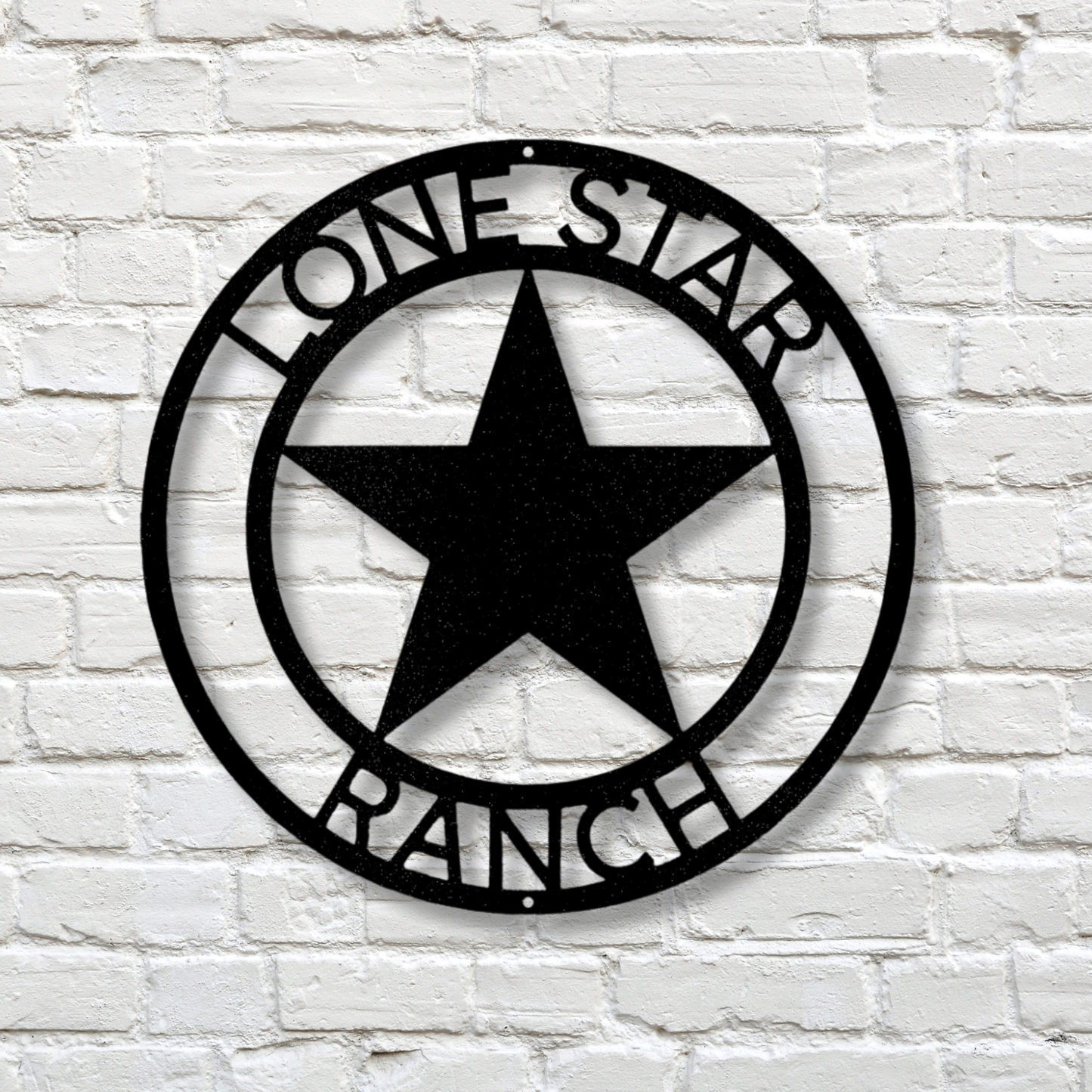 Custom Country Star Metal Sign, Texas Star Metal Sign, Farm Ranch Outdoor Metal Sign, Farm or Lakehouse Decor, Barn Metal Sign, Large Sign