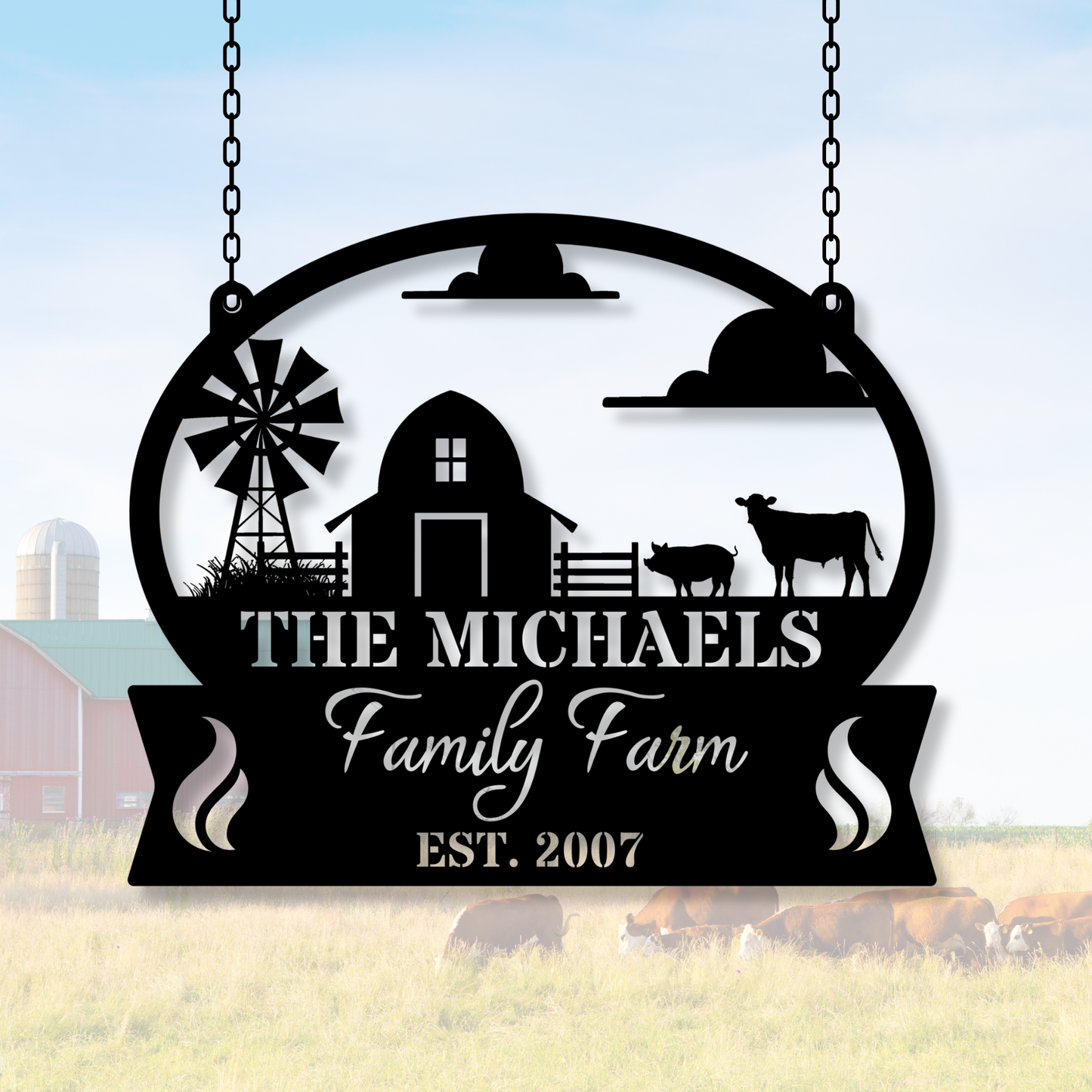 Custom Farm metal signs, Personalized metal farm signs, metal barn sign, custom metal farm signs outdoor