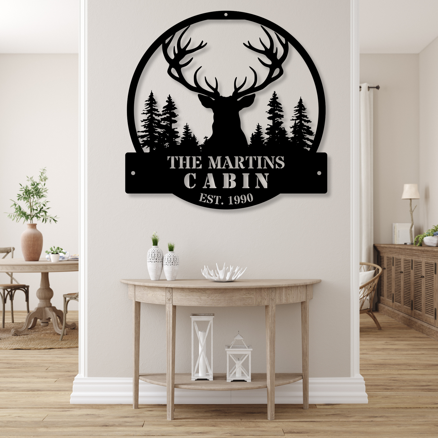 Custom Family Cabin Metal Sign,| Family Name Cabin Sign, Cabin House Cottage Welcome Sign, Outdoor Sign