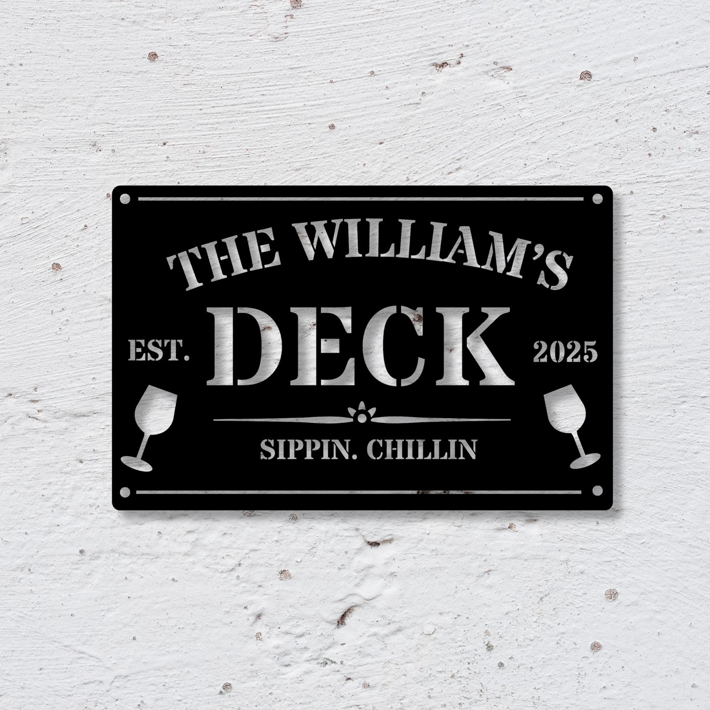 Custom Backyard Oasis Sign, Welcome to our Backyard Sign, Custom Sign Gift, Housewarming Gift, Personalized His