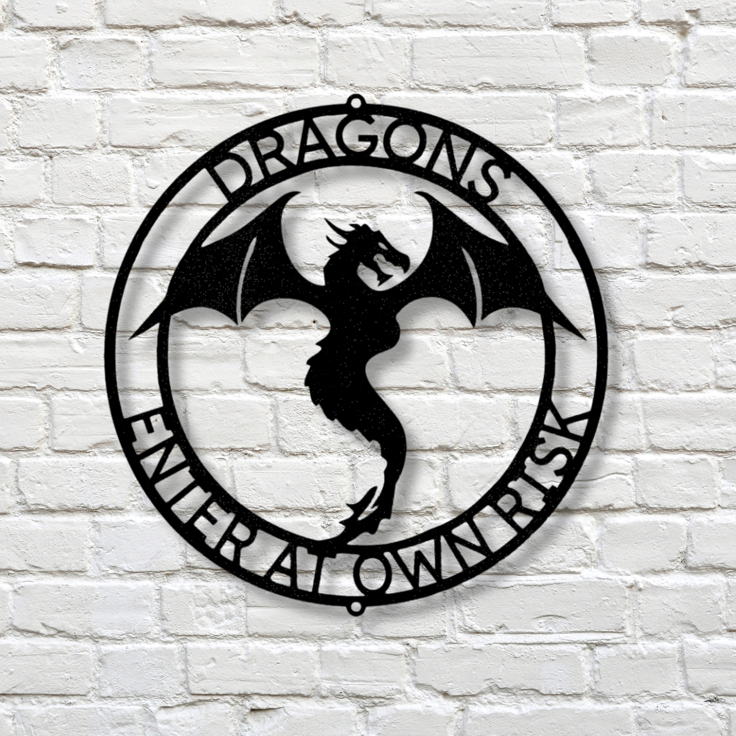 Personalized Dragon Ring Metal Sign, Custom Dragon Metal Sign, Dragon Name Metal Art, Birthday Gift, Dragon Wall Décor, Boys Room Décor