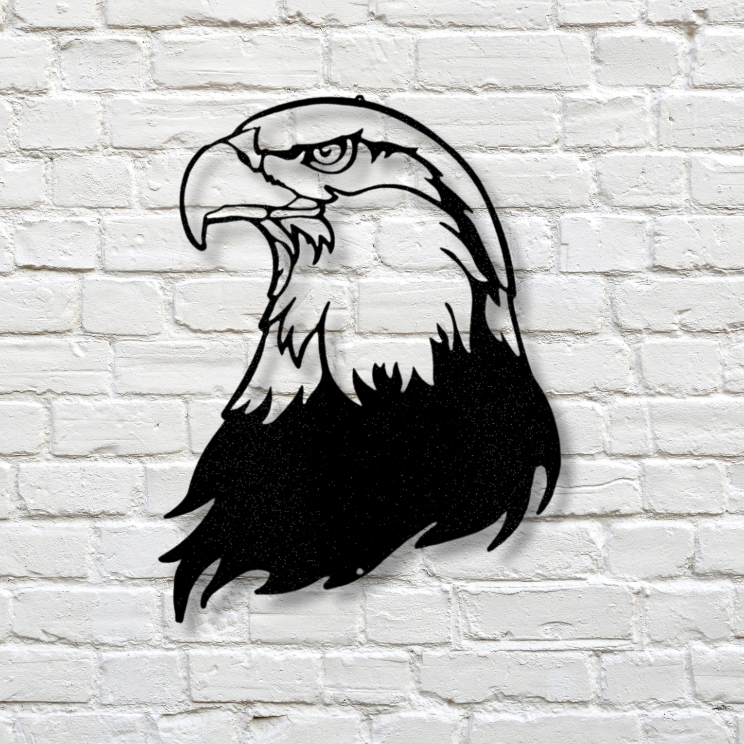 Bald Eagle Head Metal Sign, Housewarming Gift For Her, Birthday Gift For Patriotic Dad, Cabin Wall Hanging, Interior Wall Decor, Metal Wall Hanging, Son To Dad