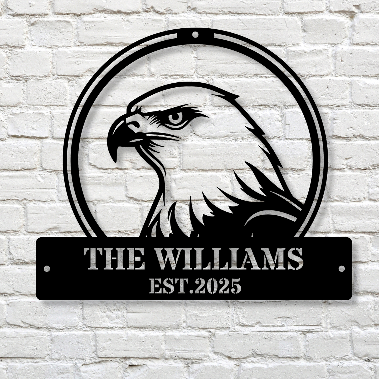 Custom Family Name Metal Sign, Personalized Family Name Metal Sign, Metal Family Name Sign, Wedding Gift, Christmas Gift, Custom Metal Name Sign