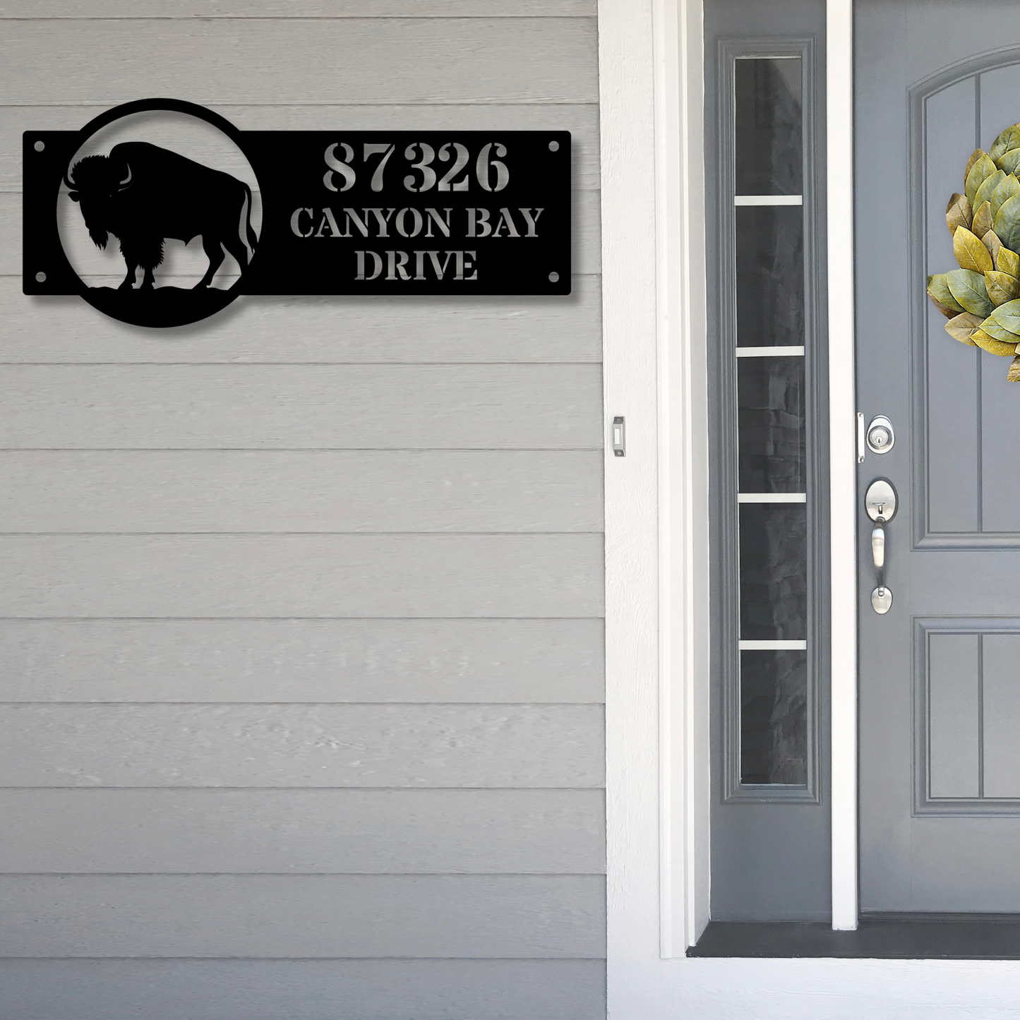 Custom Address Metal  Sign, Personalized Street Name