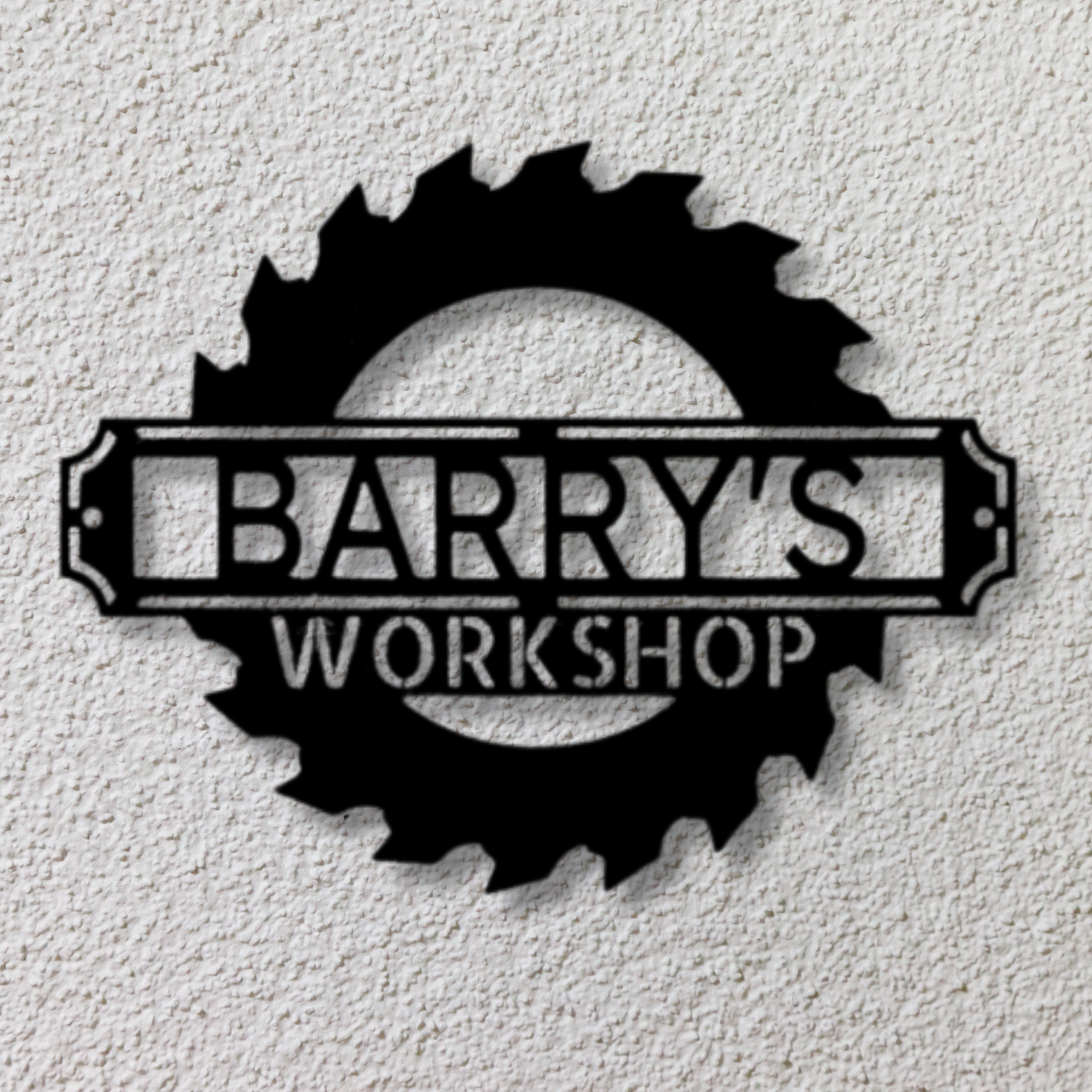 Sawmill Metal Sign, Custom Name Sign, Workshop Decor, Garage Wall Art, Personalized Gift for Men, Father's Day Gift, Mancave Wall Sign