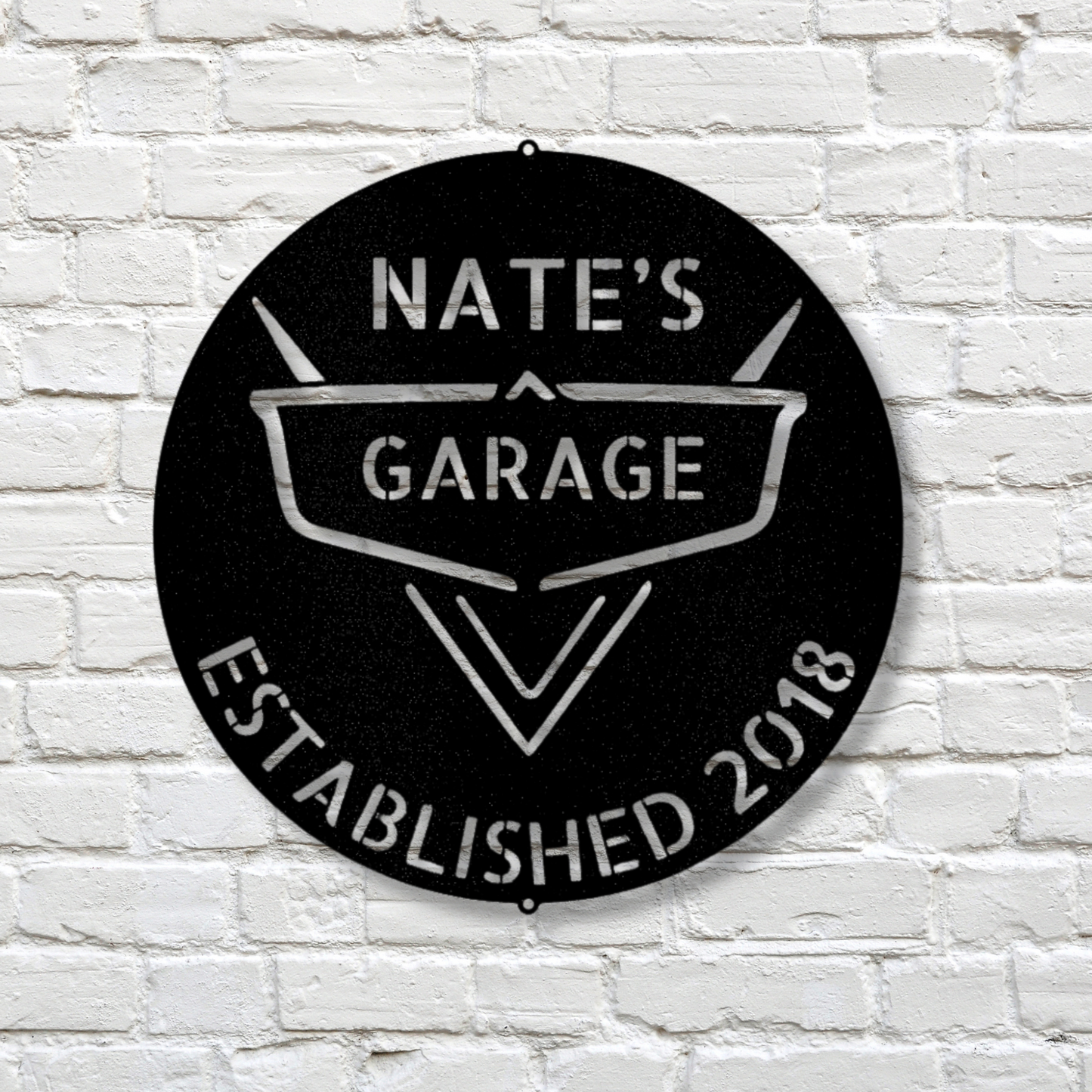 Personalized Garage Sign, Classic Car Metal Sign, Father's Day Gift, Automotive Decor, Vintage Car Enthusiast Gift, Retro Car Lover Gift