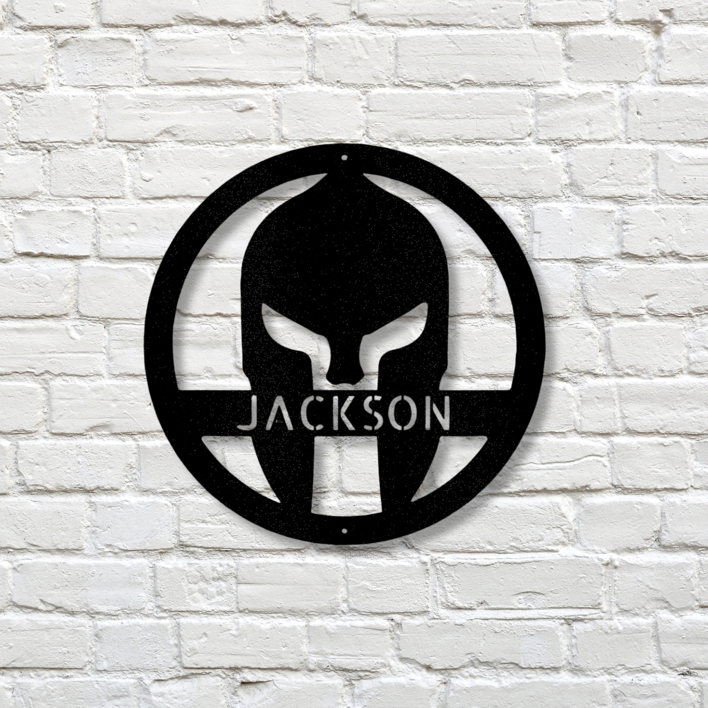 Custom Spartan Helmet Metal Art Sign, Personalized Spartan Gladiator Helmet Wall Art Decor, X-mas Gift For Him, Mother To Son Gift.