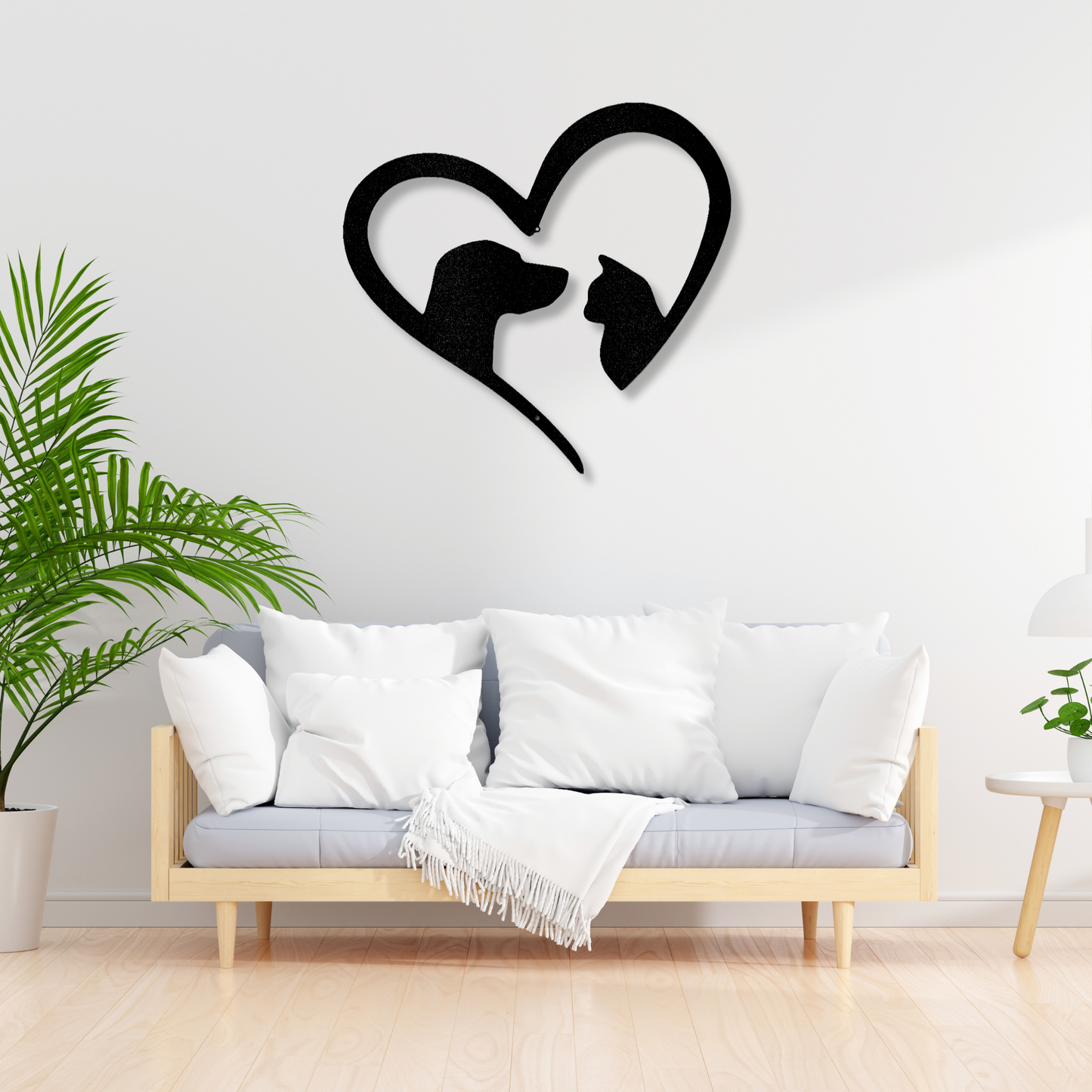 Pet Love Metal Sign, Pet Lover Wall Art, Animal Wall Decor, Metal Pet Sign, Custom Pet Gift, Home Decor for Pet Lovers, Cat Dog Love Sign