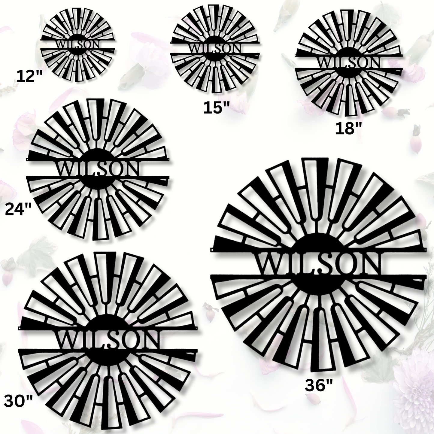 Custom Fancy Windmill Metal Sign, Personalized Fancy Windmill Metal Art Decor, Farmhouse Metal Sign, Established Family Name Metal Sign.