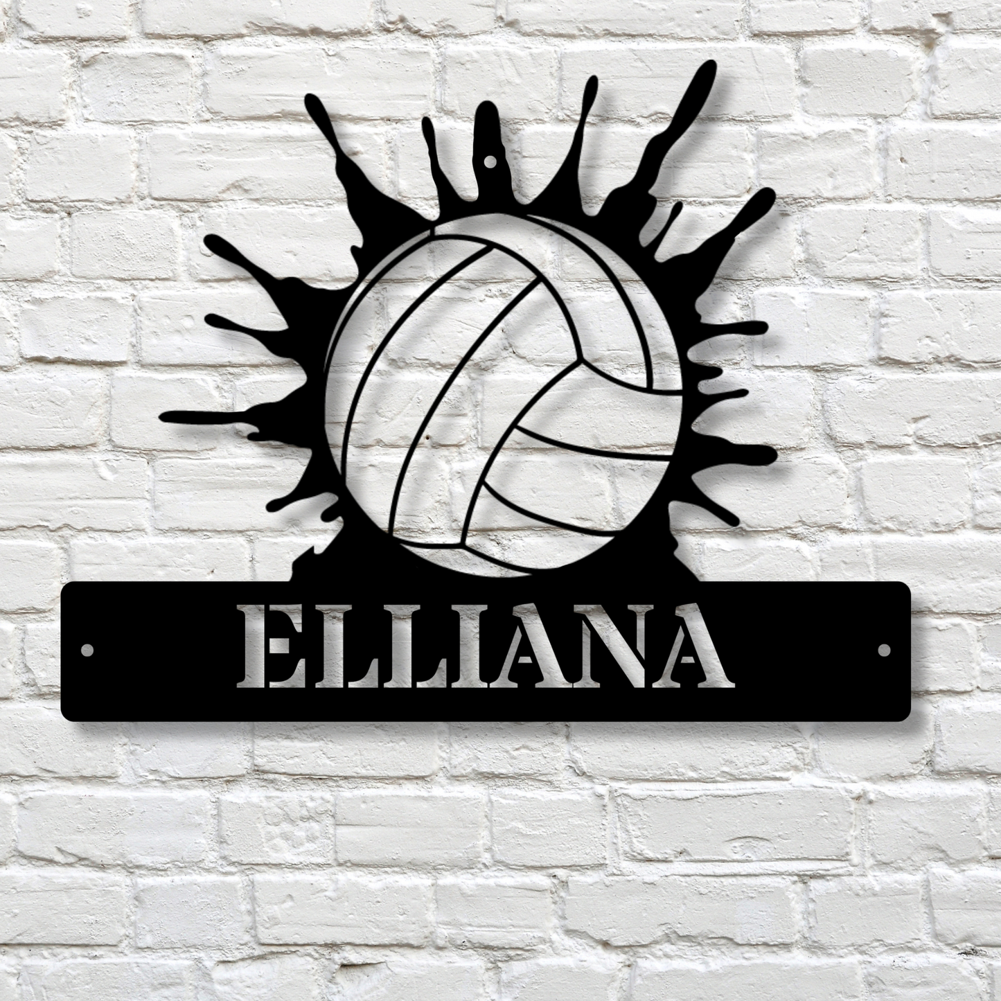 Custom Volleyball Metal Sign, Personalized Sports Wall Art, Team Name Plaque, Athlete Gift, Custom Team Sign