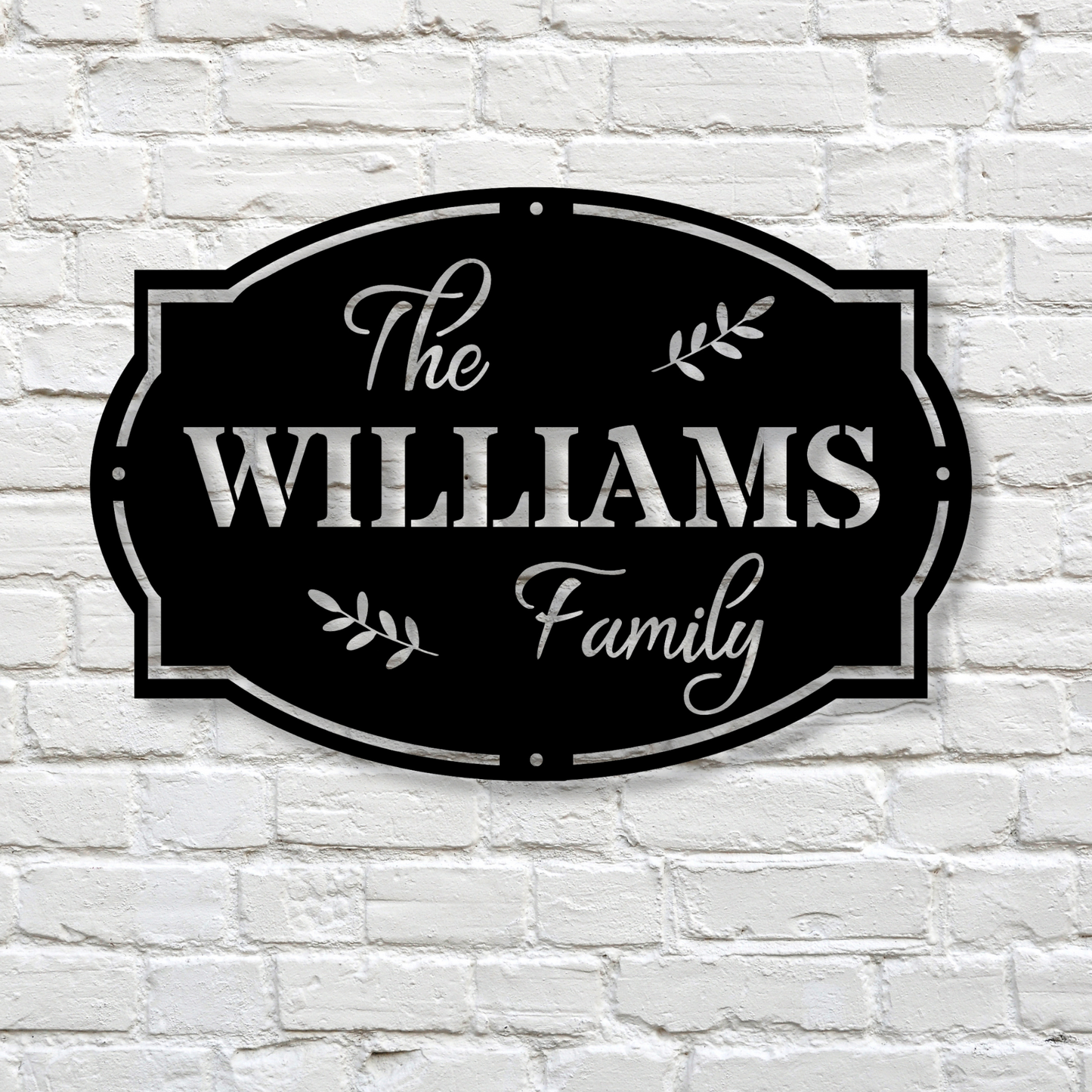 Custom Family Name Metal Sign,Housewarming Gift, Family Sign Plaque