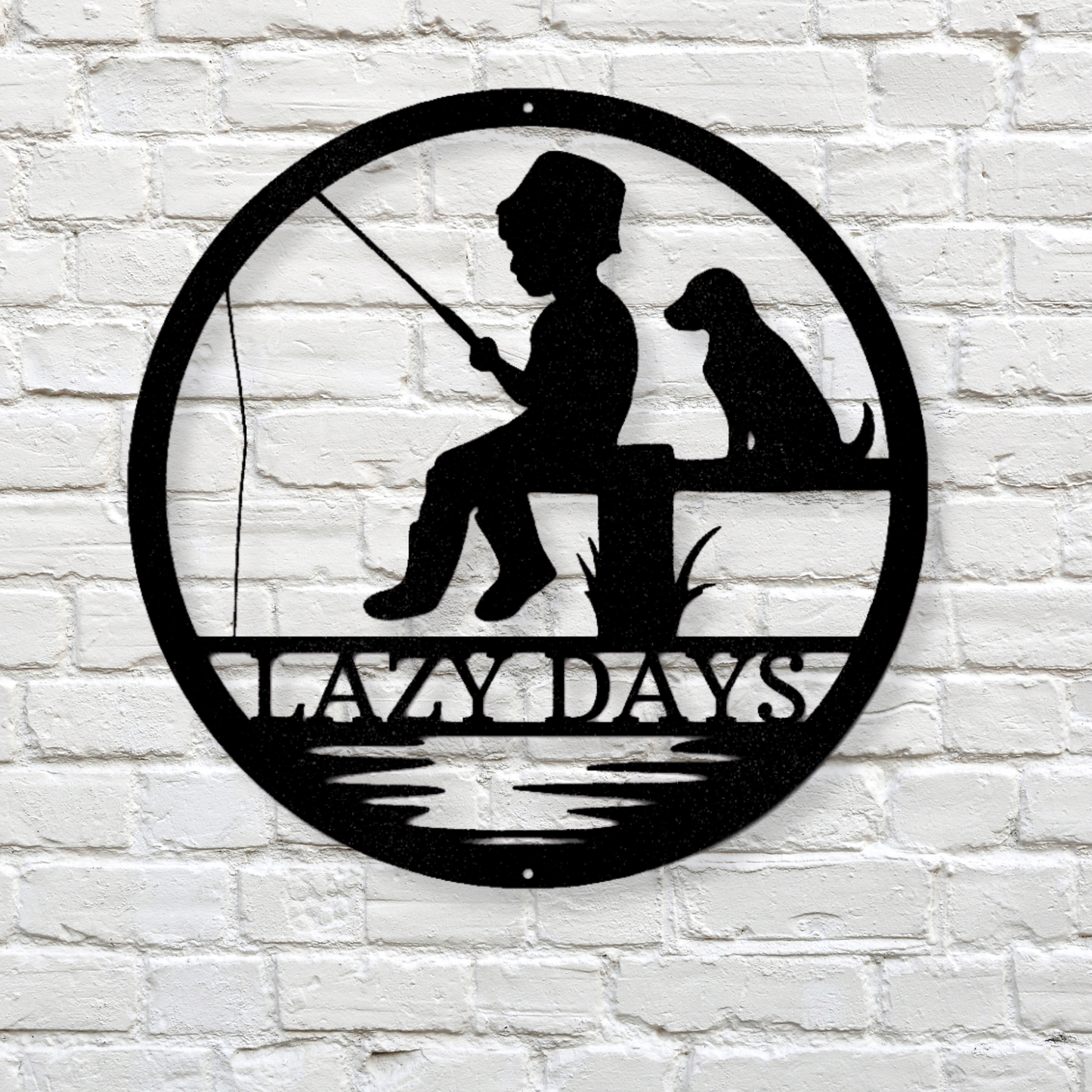 Little Fisher Monogram - Steel Sign