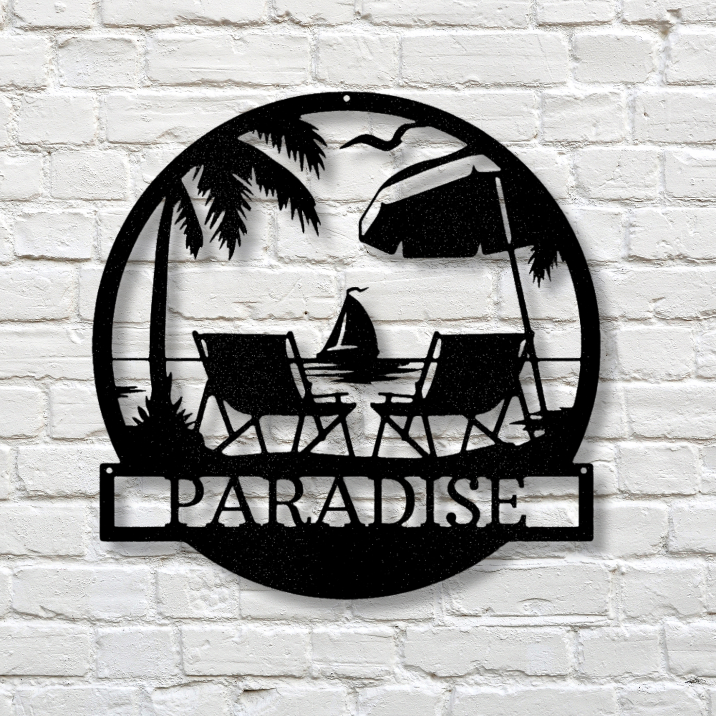 Personalized Beach Metal Sign, Summer House Welcome Sign, Custom Name Wall Art, Family Name Sign, Lake House Outdoor Sign, Nautical Decor