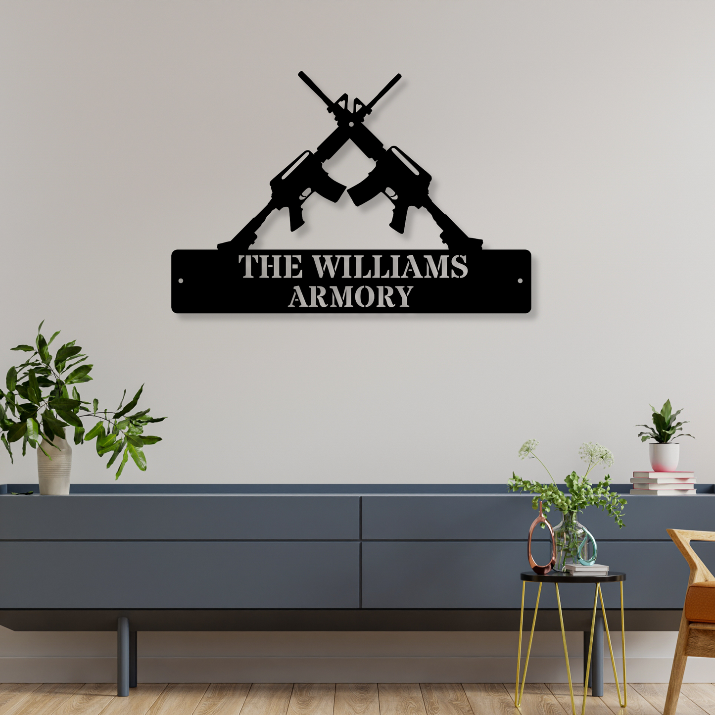 Custom Armory Metal Sign, Personalized Armory Name Sign, Man cave Decor, Metal Wall Decor, Custom Armory Wall Art,Gun Home Decor,Veteran Gift