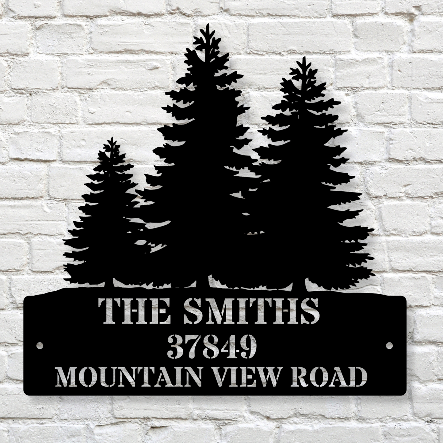 Personalized Forest Address Sign,Custom Address Metal Sign,Forest House Number Sign,Custom Street Name Plaque,Front Door Sign,New Home Gift