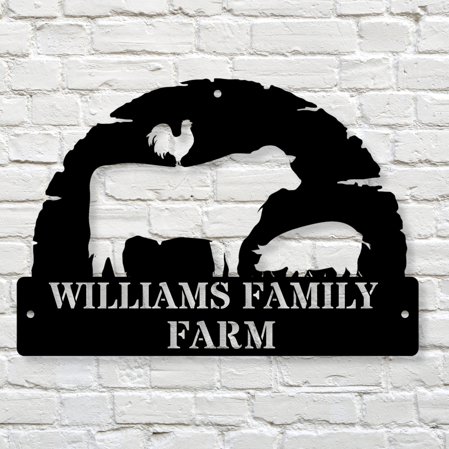 Personalized Metal farm sign, Custom metal farm sign, Huge metal farm sign, Personalized farm sign