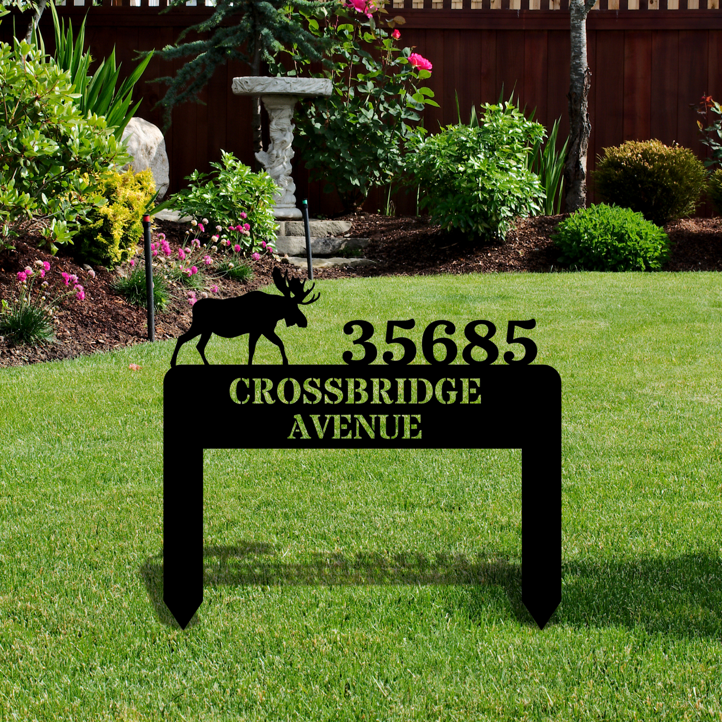 Personalized Metal House Number Sign, Custom Address Sign for Yard, House Number Sign Stake, House Number Plaque