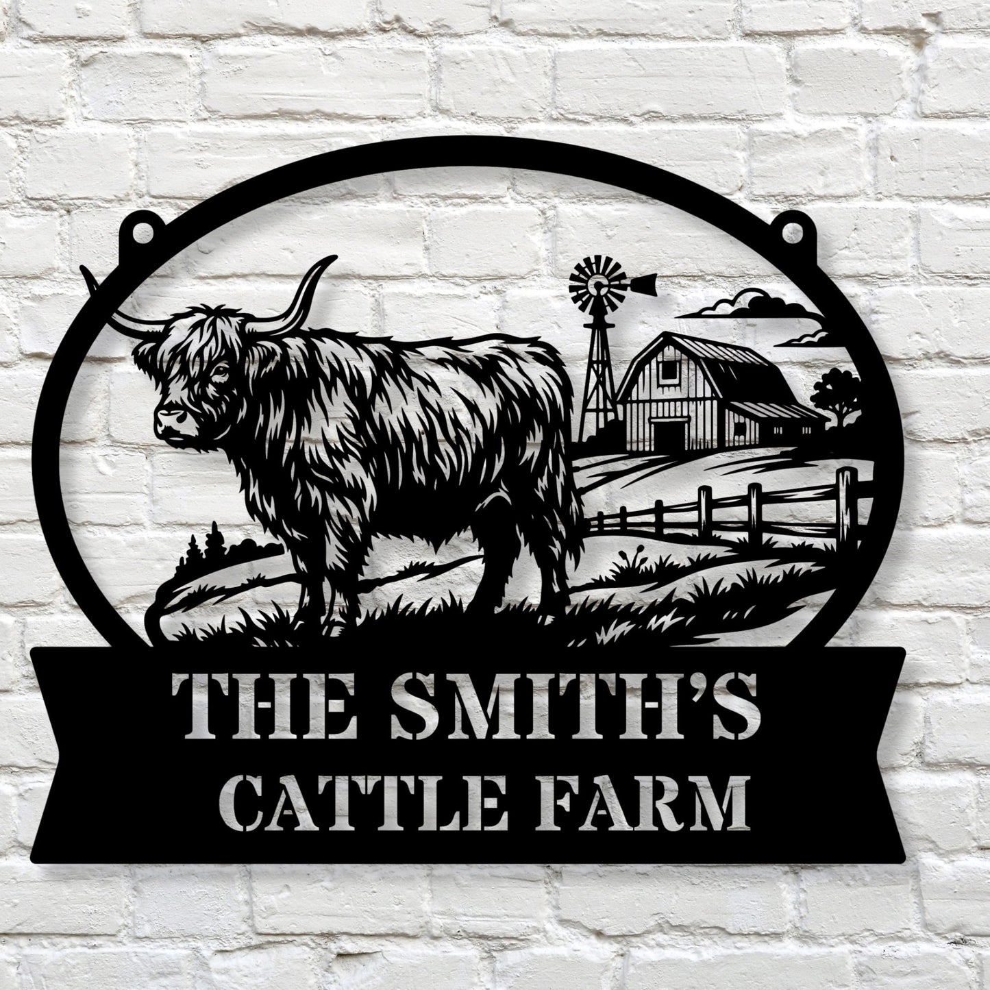 Personalized Cow Metal Sign, Custom Cow Sign, Farm Animal Decor, Rustic Barn Sign, Farmhouse Wall Art, Cattle Gift, Country Home Decor
