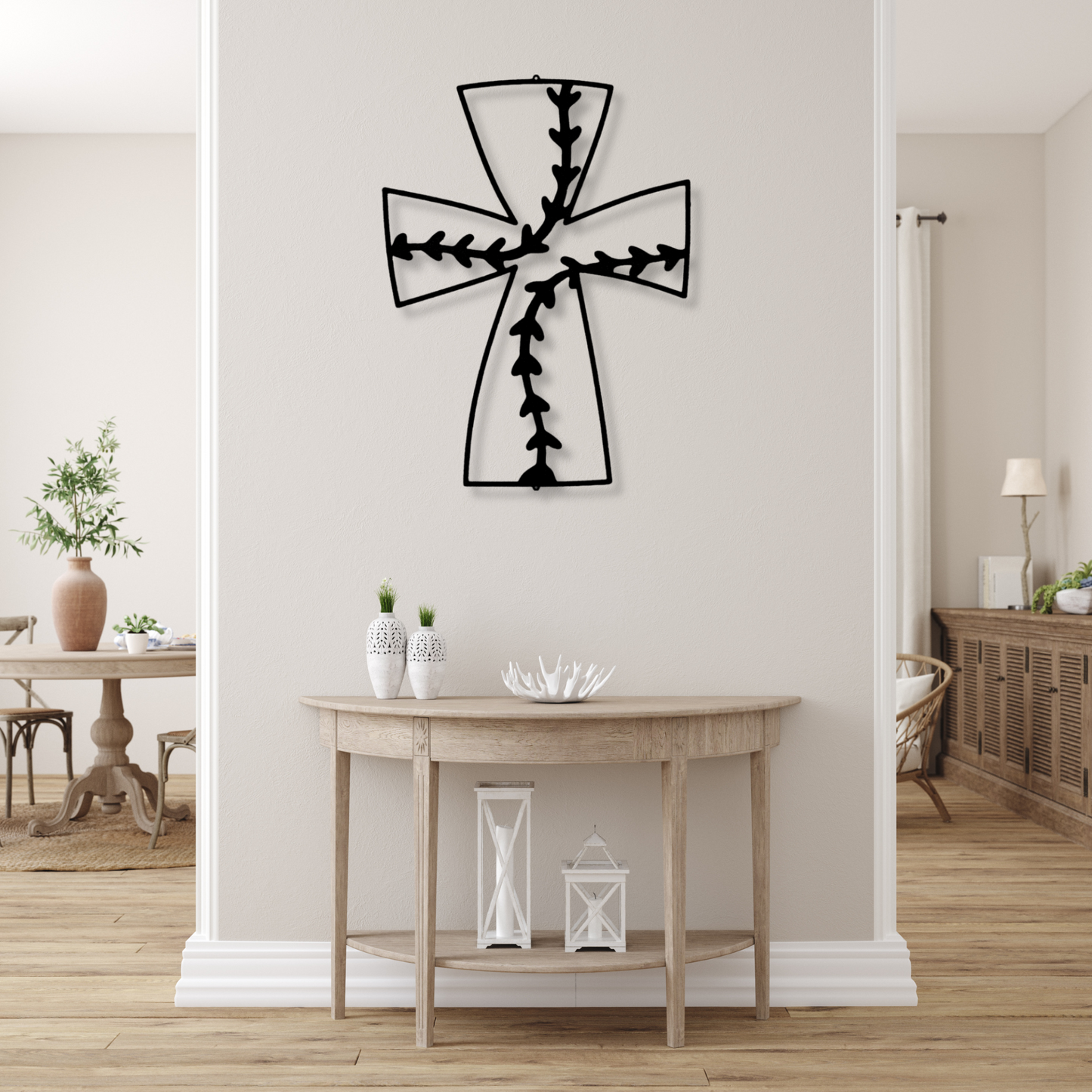 Faith Baseball Metal Art, Cross Baseball Metal Wall Art, Housewarming Decor, Baseball Lover Gift, Baseball Themed Decor, Baseball Art