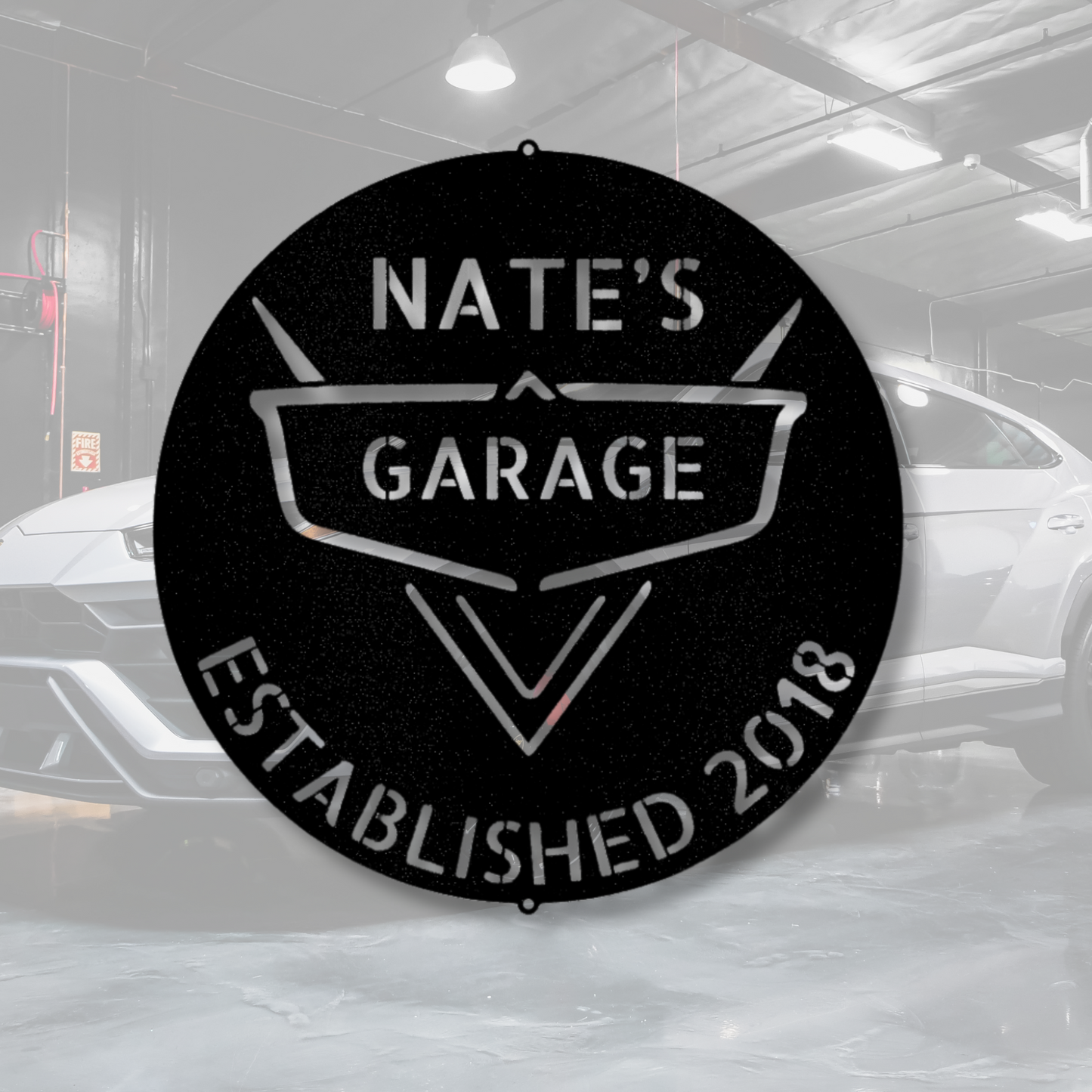 Personalized Garage Sign, Classic Car Metal Sign, Father's Day Gift, Automotive Decor, Vintage Car Enthusiast Gift, Retro Car Lover Gift
