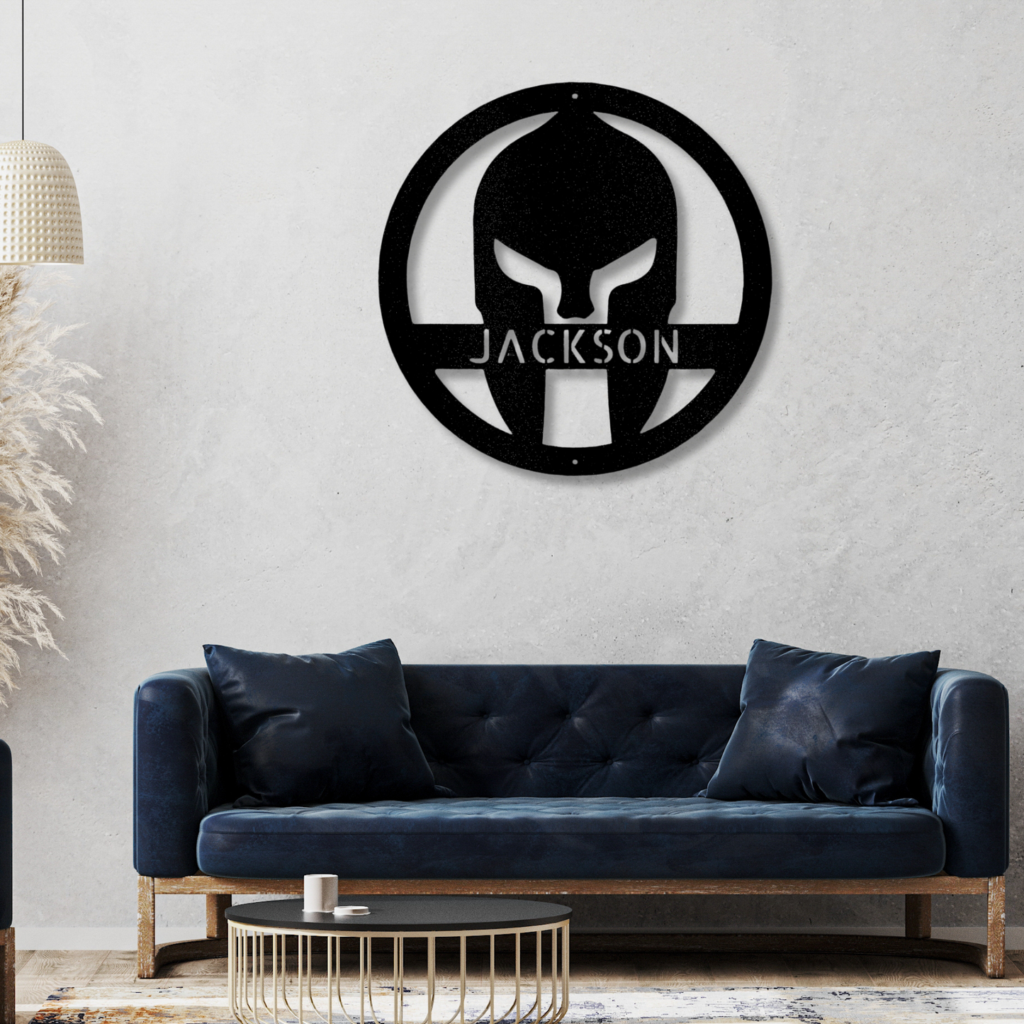 Custom Spartan Helmet Metal Art Sign, Personalized Spartan Gladiator Helmet Wall Art Decor, X-mas Gift For Him, Mother To Son Gift.