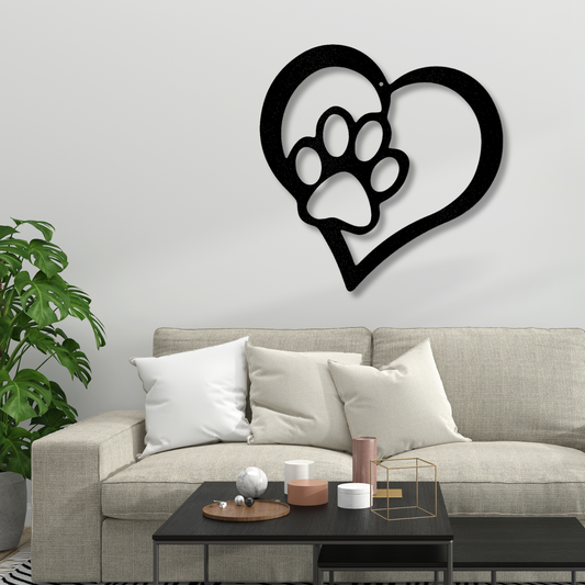 Puppy Love Metal Sign, Pet Lover Gift, Pet Wall Hanging, Living Room Decor, Dog Cat Lover Gift, Pet Metal Wall Art, Chihuahua, Border Collie
