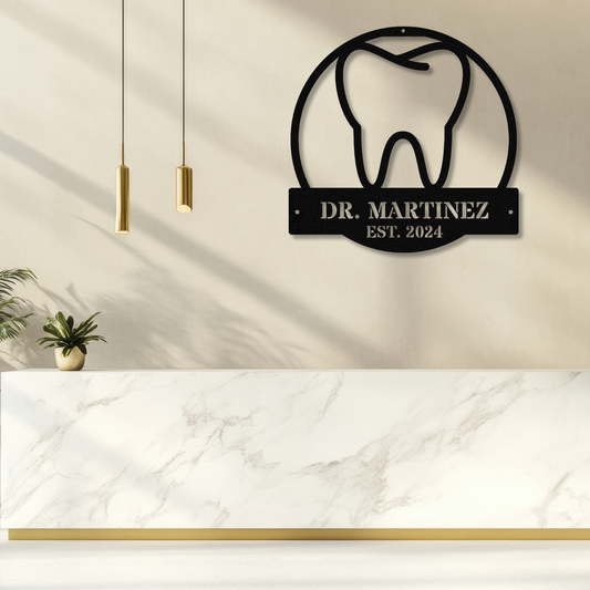 Dental Metal Sign, Dentist Established Sign, Dentist Office Decor, Dentist Office  Wall Decor, Dental Office Sign, Orthodontist Boss Gift