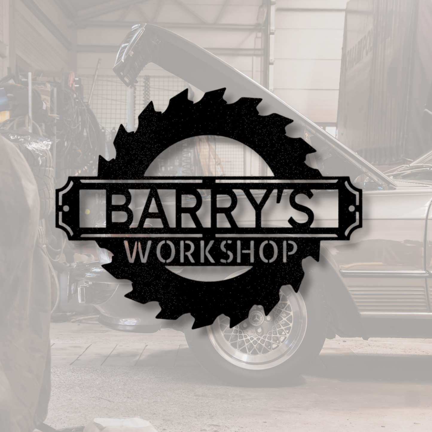 Sawmill Metal Sign, Custom Name Sign, Workshop Decor, Garage Wall Art, Personalized Gift for Men, Father's Day Gift, Mancave Wall Sign