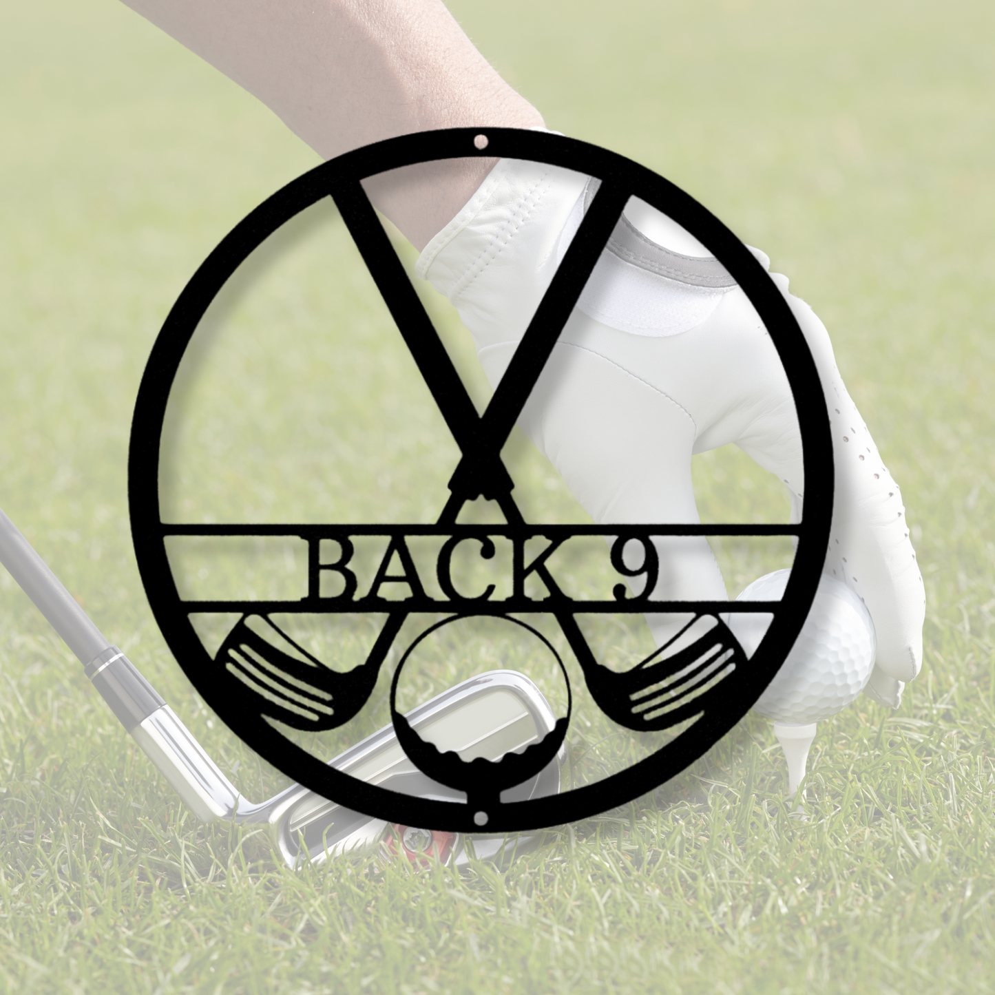 Custom Name Golf Club Metal Sign, Golfer Metal Sign, Golf Lover Gift, Gift for Coach, Gift for Dad, Golf Wall Decor, Personalized Golf Club