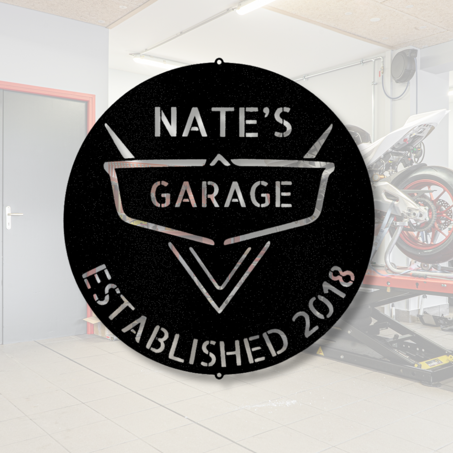 Personalized Garage Sign, Classic Car Metal Sign, Father's Day Gift, Automotive Decor, Vintage Car Enthusiast Gift, Retro Car Lover Gift