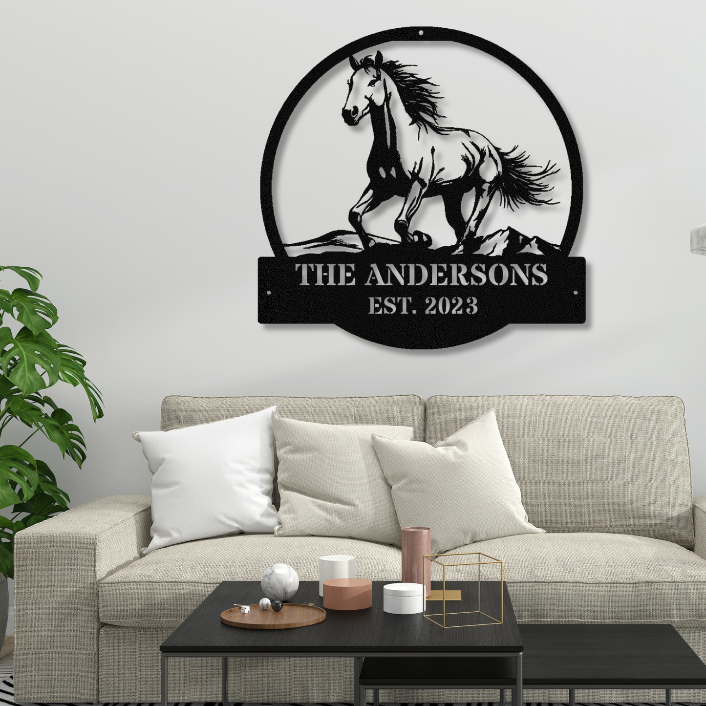 Horse Metal Sign, Rustic Horse Wall Art, Equestrian Gift, Farmhouse Decor, Horse Lover Sign, Western Metal Art