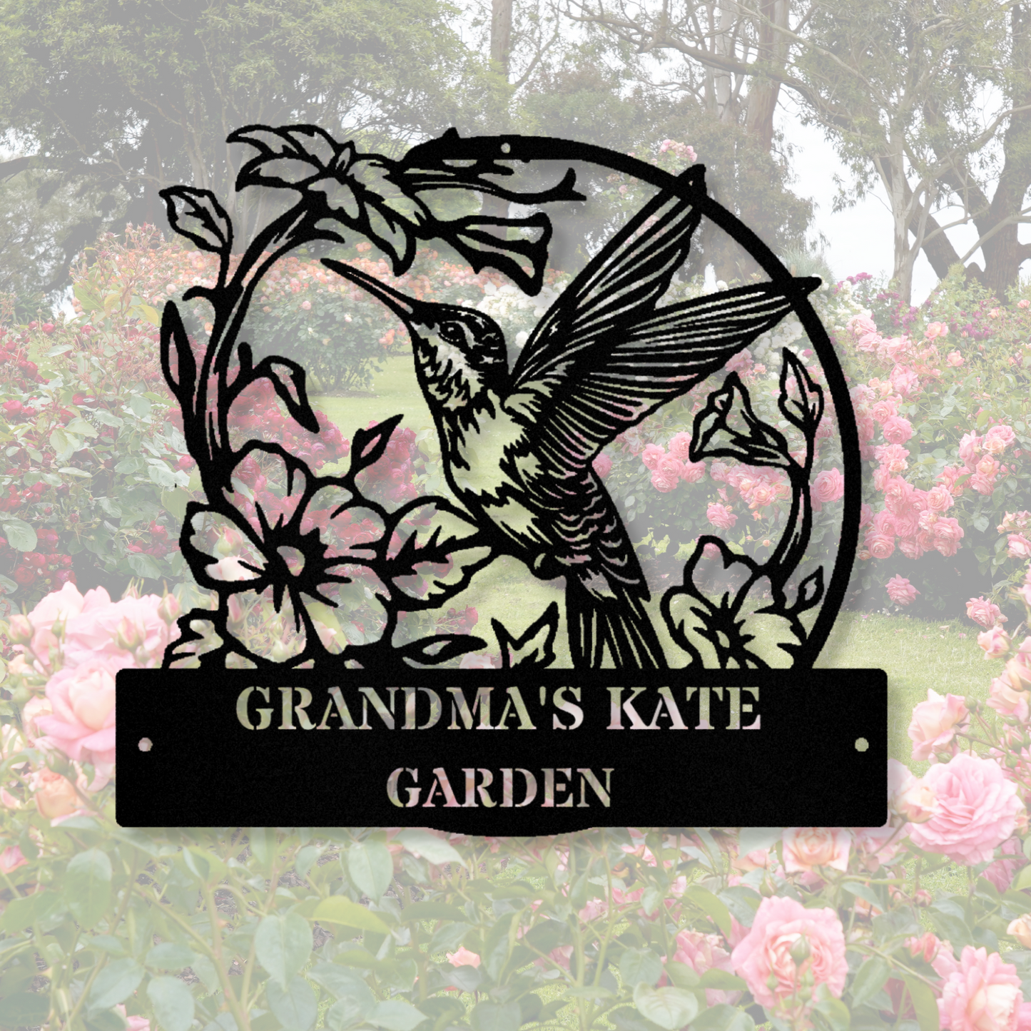 Garden Wall Art,Personalized Garden Sign Name,Garden Metal Sign,Custom Garden Wall Decor,Garden Gate Sign,Grandma's Garden Sign