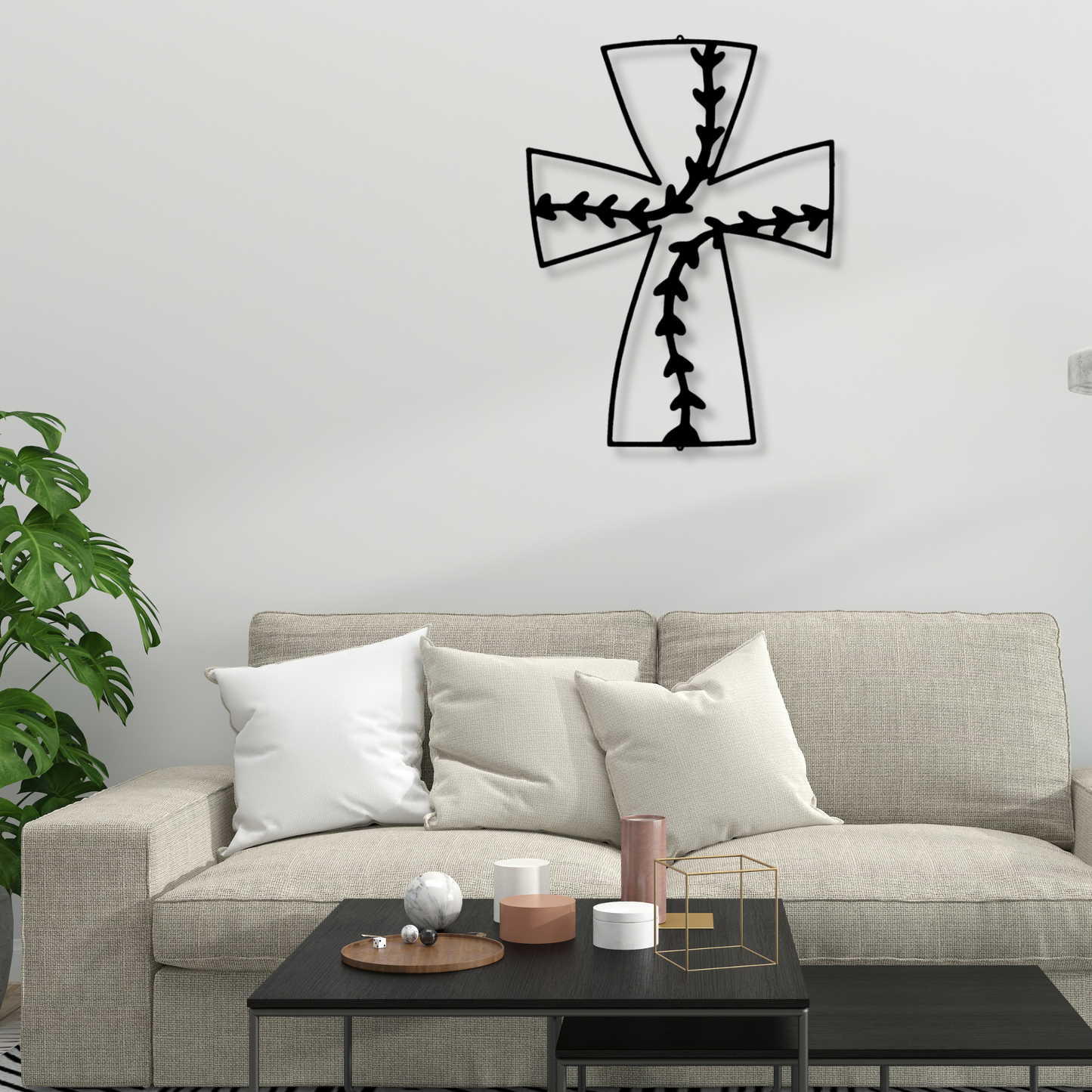 Faith Baseball Metal Art, Cross Baseball Metal Wall Art, Housewarming Decor, Baseball Lover Gift, Baseball Themed Decor, Baseball Art