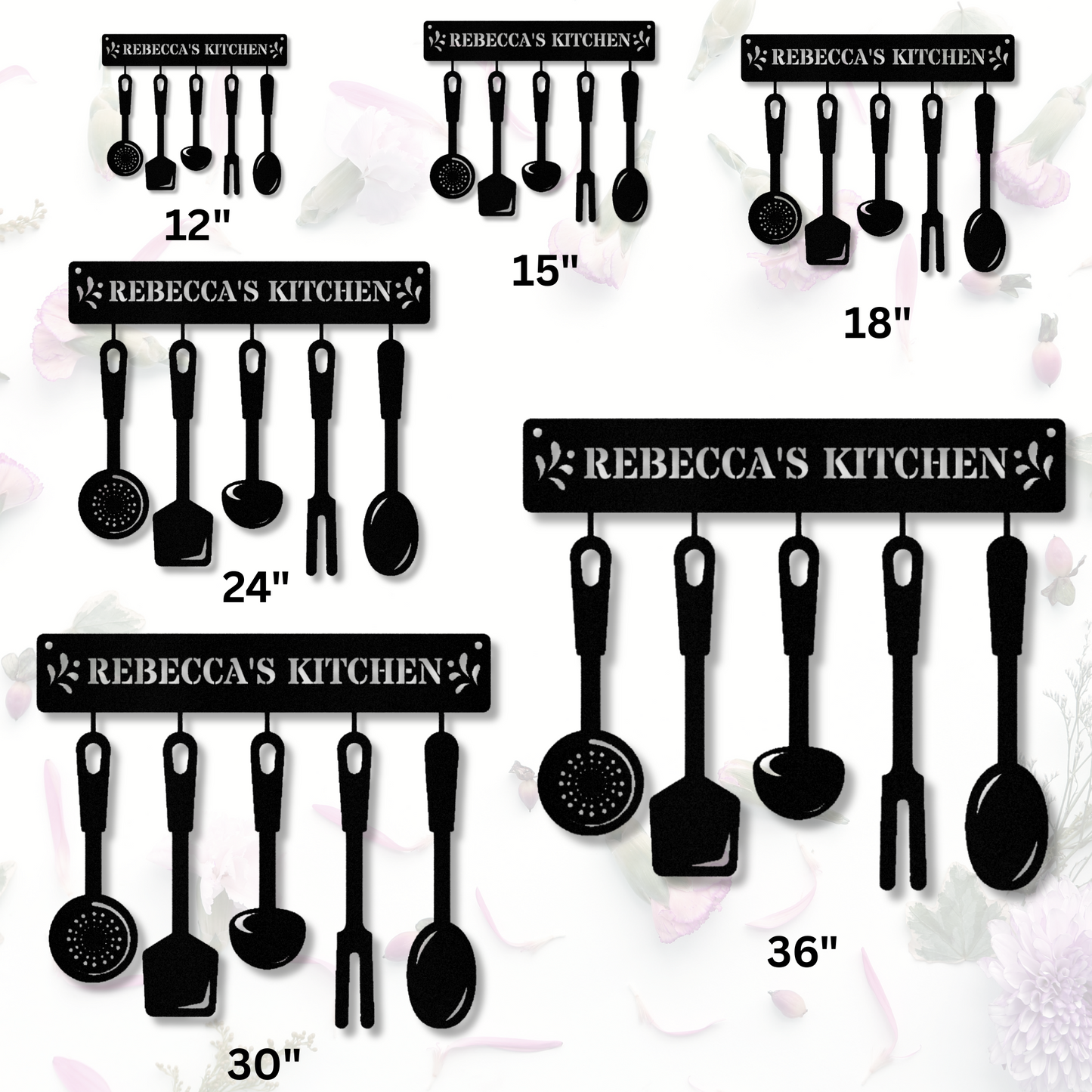 Personalized Metal Kitchen Signs, Custom Kitchen Metal Wall Art, Custom Kitchen Wall Decor, Customizable Kitchen Sign, Housewarming gift