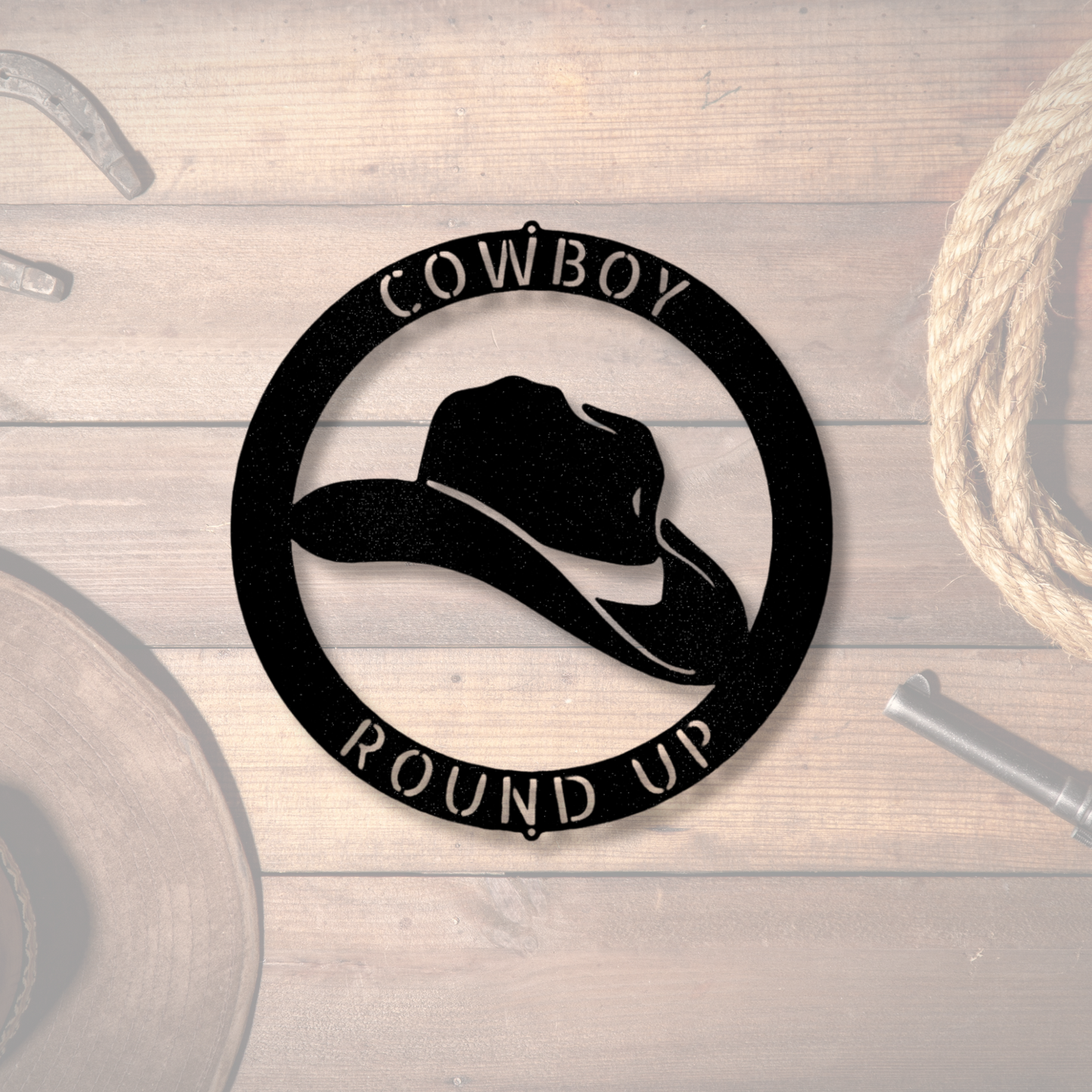 Cowboy Hat Metal Sign, Western Themed Metal Art, Farm Ranch Sign, Last Name Metal Sign, Home Address Sign, Cowboy Cabin Sign, Husband Gifts