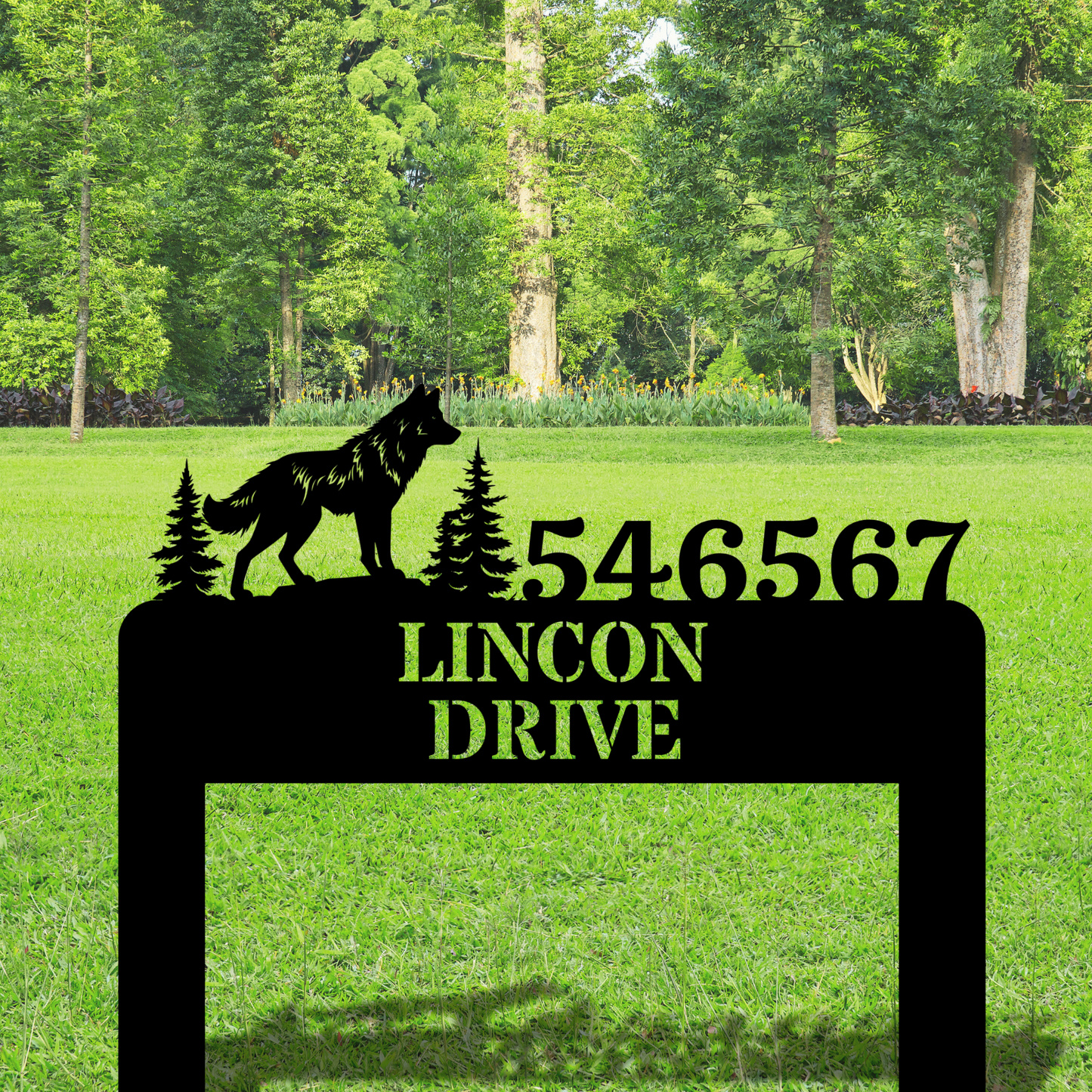Customized Address Metal Sign, Lawn Metal Address Sign, Custom House Number Sign, Metal Address Plaque, Custom Your Metal Address Sign, Yard Sign