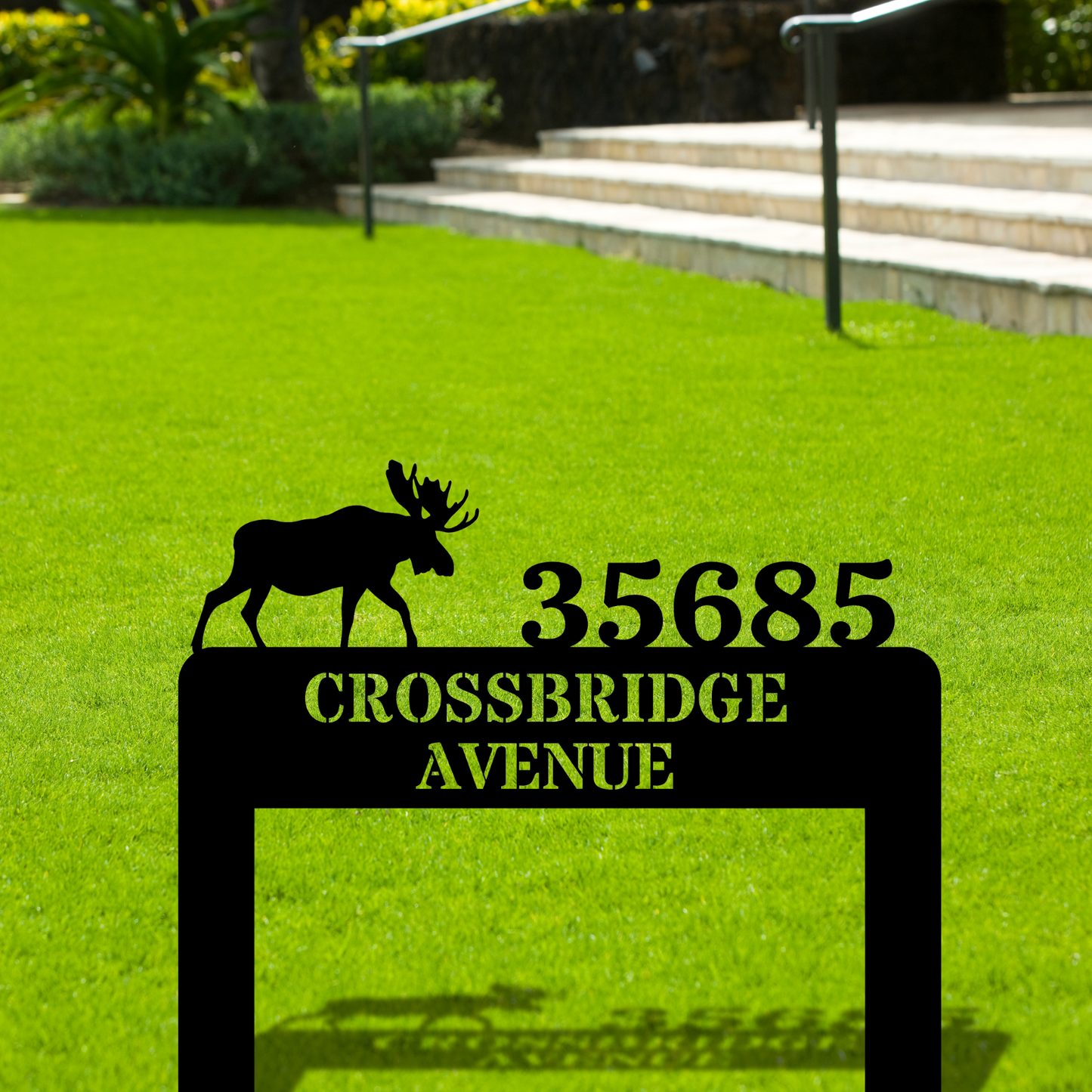 Personalized Metal House Number Sign, Custom Address Sign for Yard, House Number Sign Stake, House Number Plaque